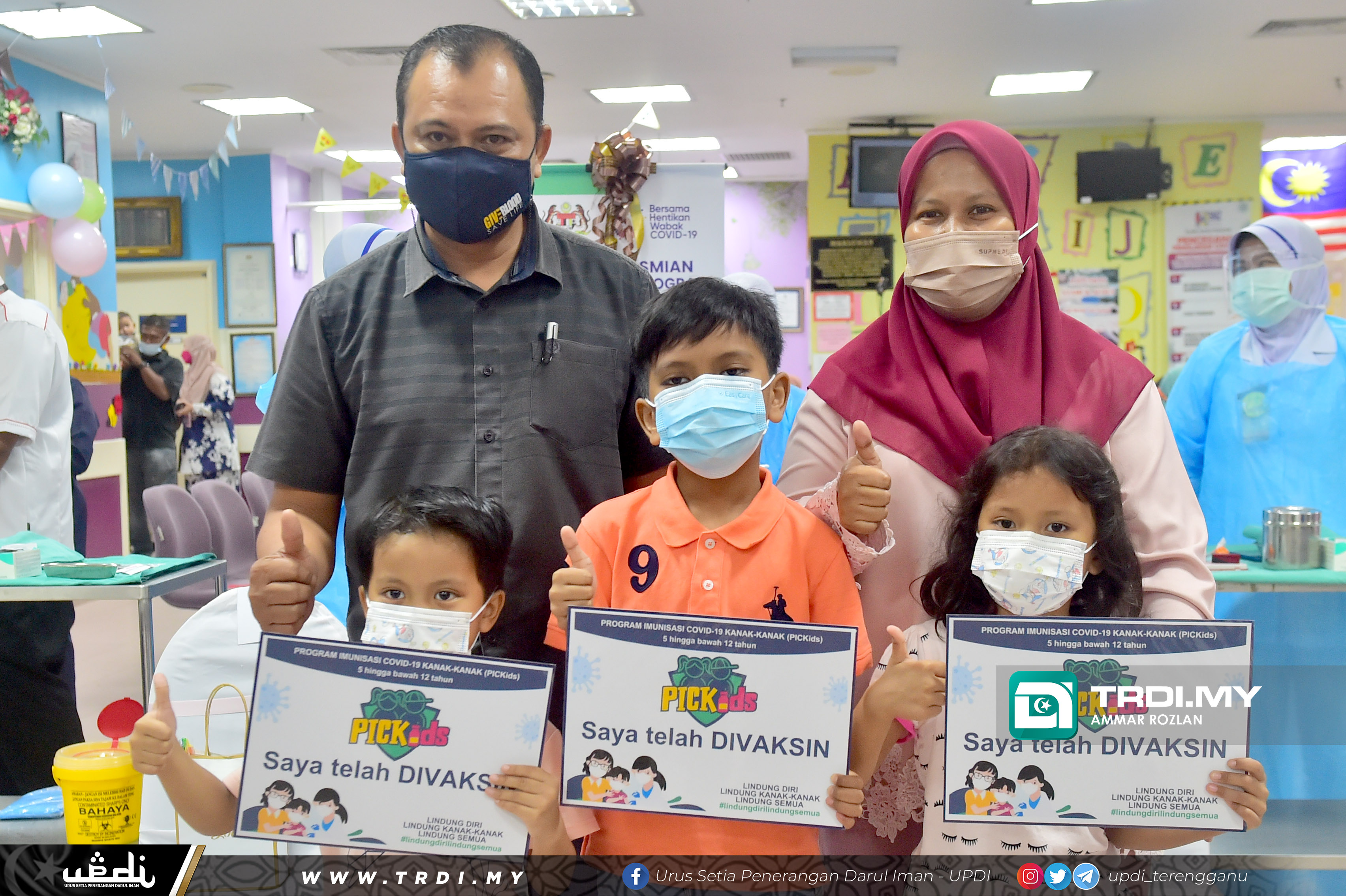  Majlis Pelancaran Program Imunisasi Covid-19 Kanak-kanak (PICKIDS) Terengganu di HSNZ