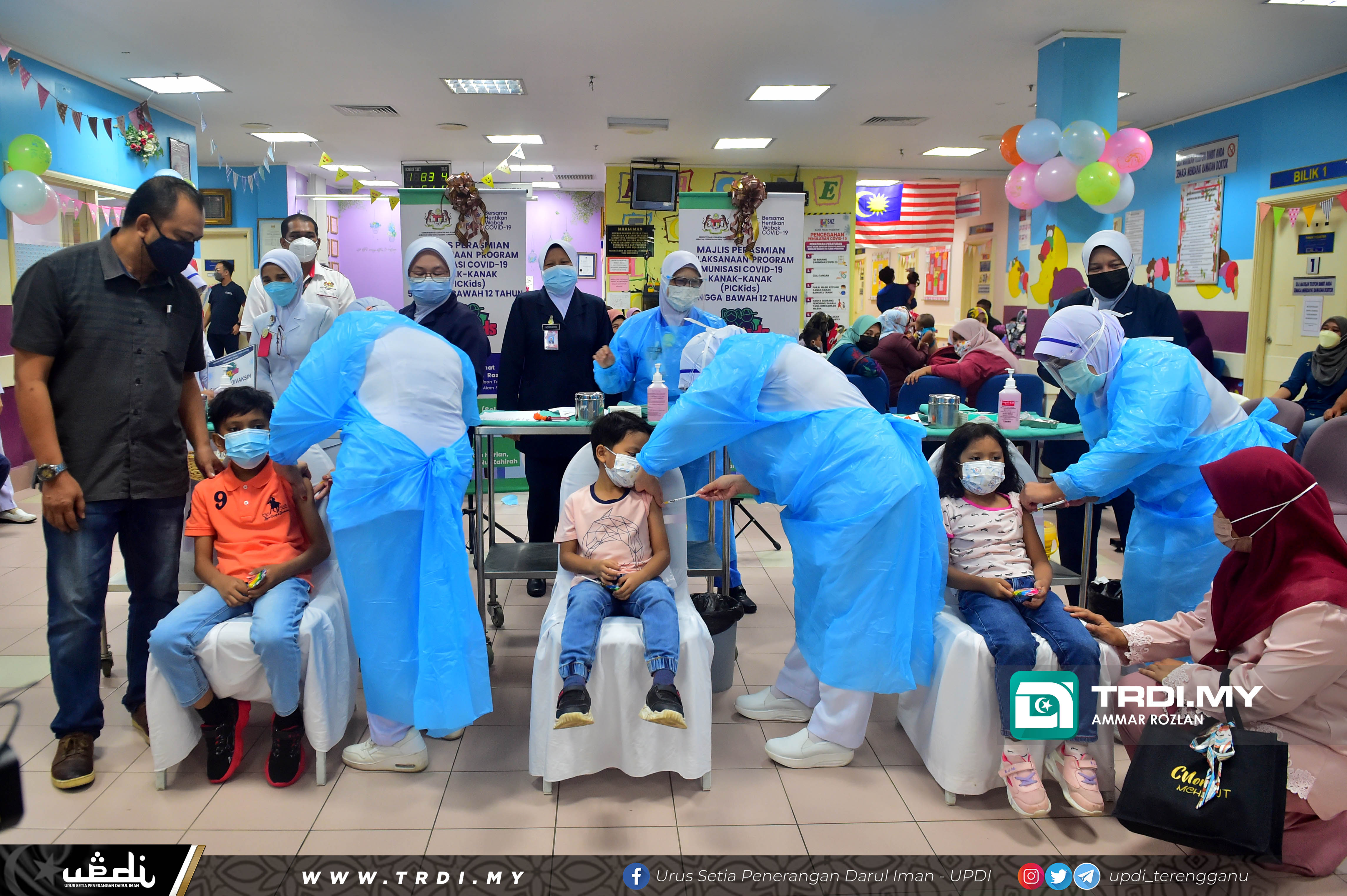  Majlis Pelancaran Program Imunisasi Covid-19 Kanak-kanak (PICKIDS) Terengganu di HSNZ