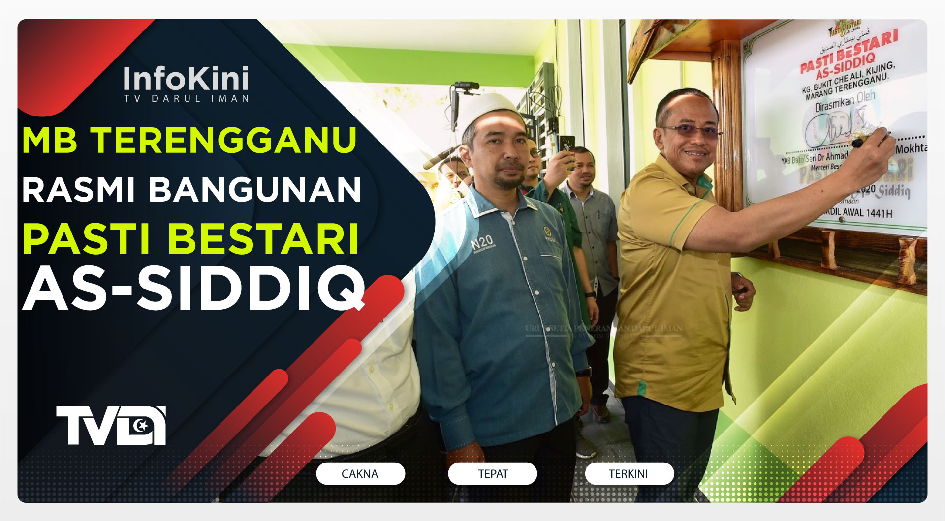 MB Terengganu Rasmi Bangunan PASTI Bestari As-Siddiq