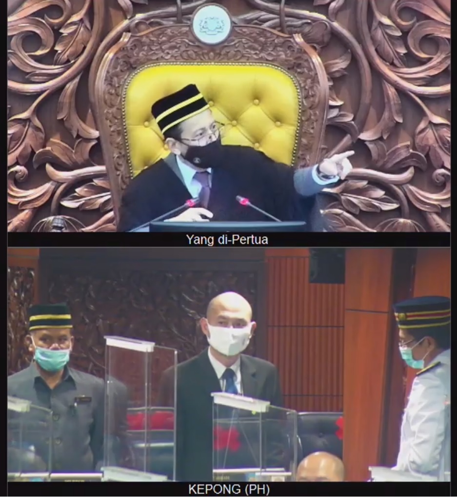 Speaker Naik Angin, Ahli Parlimen DAP Dihalau