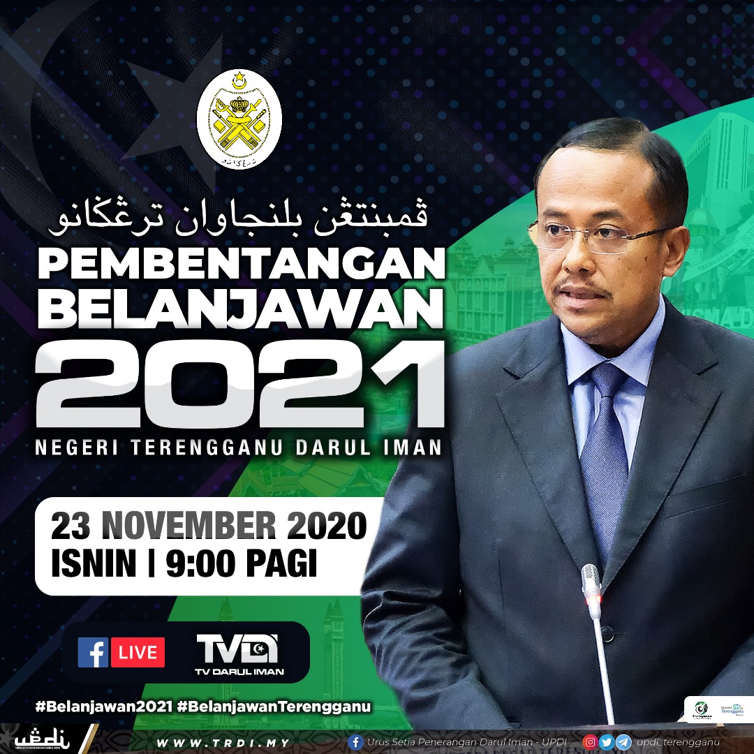 Belanjawan Terengganu 2021 Akan Dibentangkan Esok