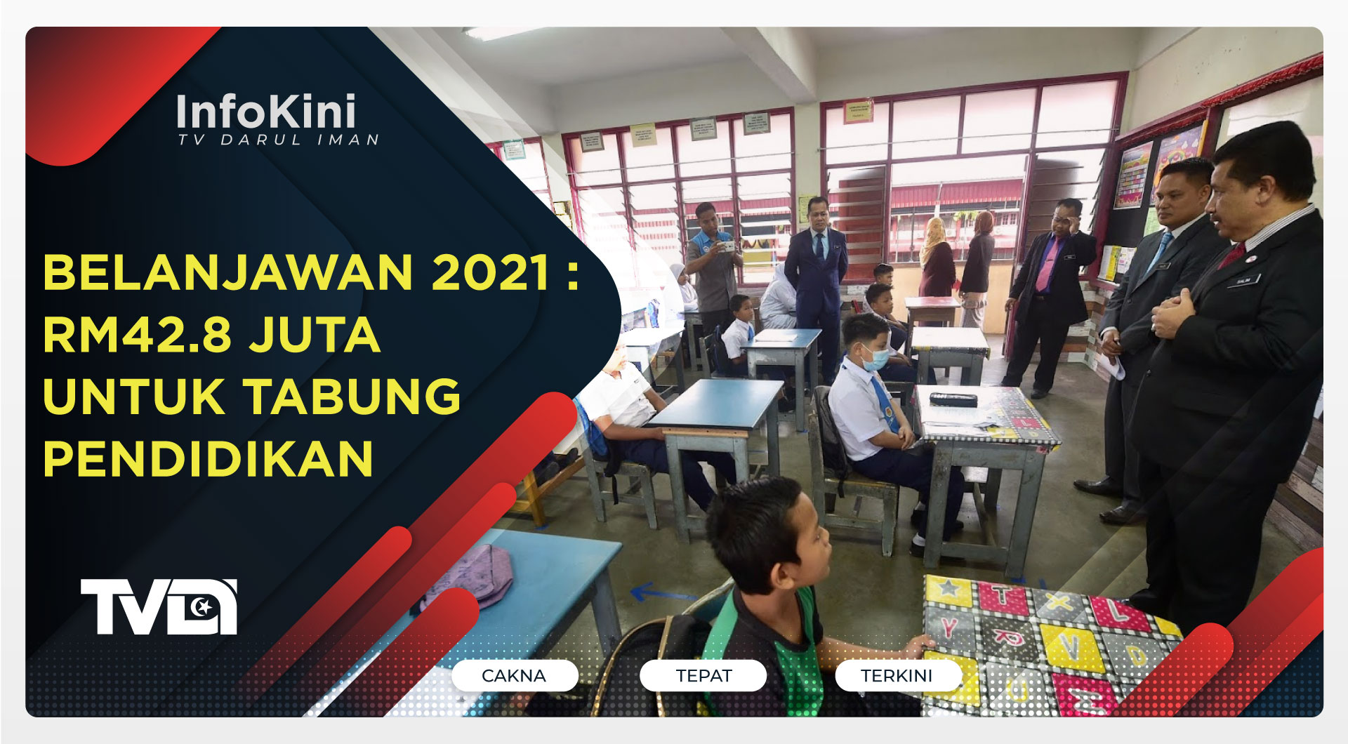 Belanjawan 2021 : RM42.8 Juta Untuk Tabung Pendidikan
