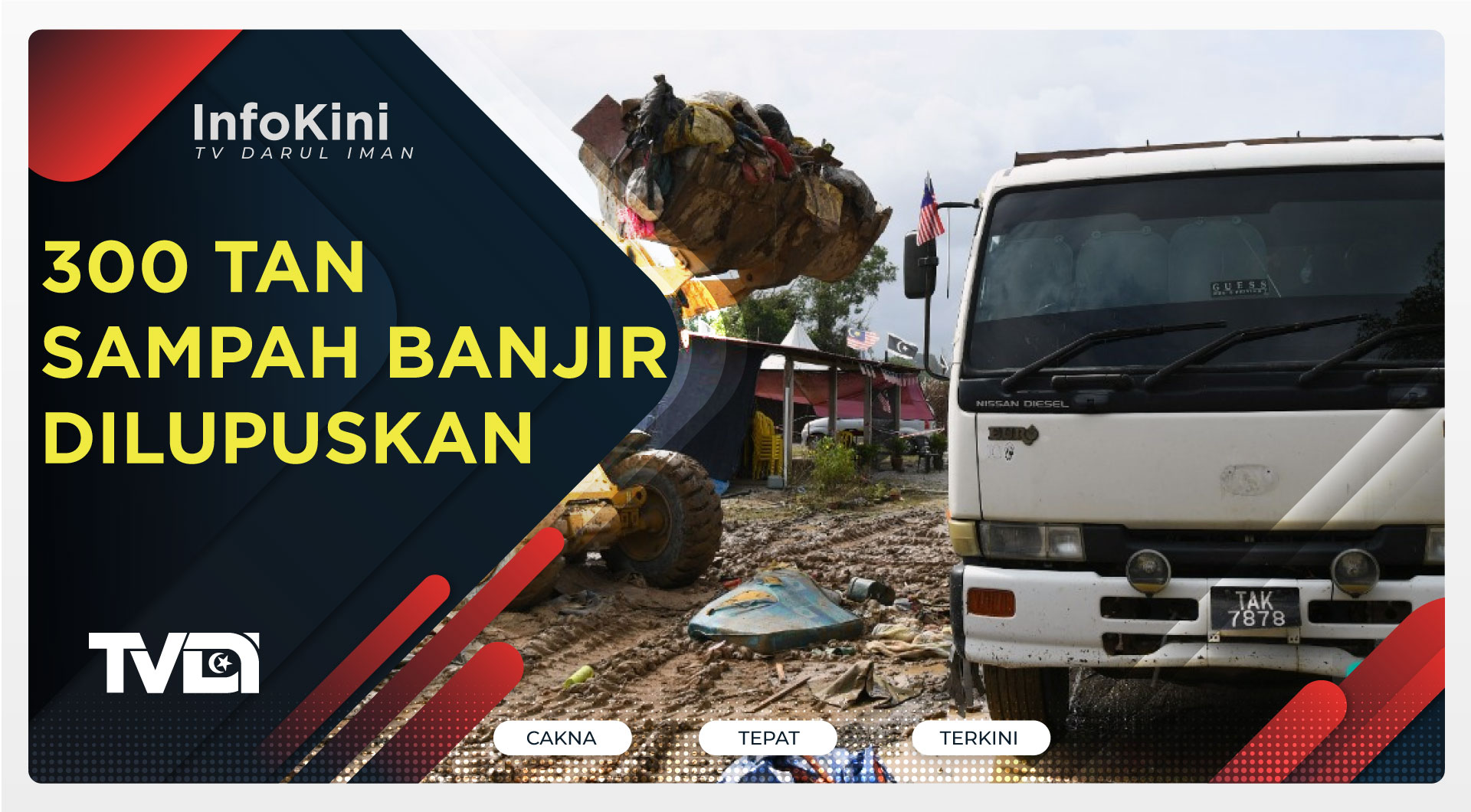300 Tan Sampah Banjir Dilupuskan