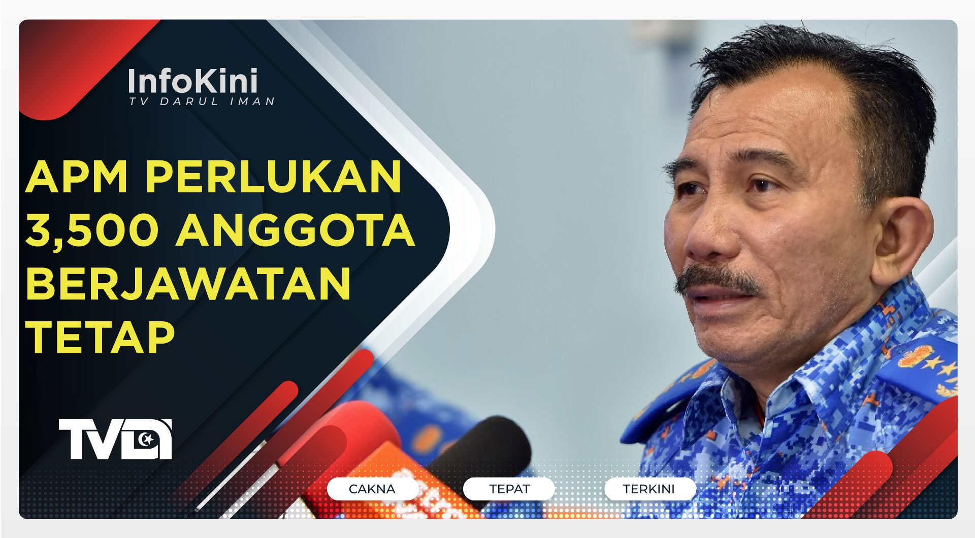 APM Perlukan 3,500 Anggota Berjawatan Tetap