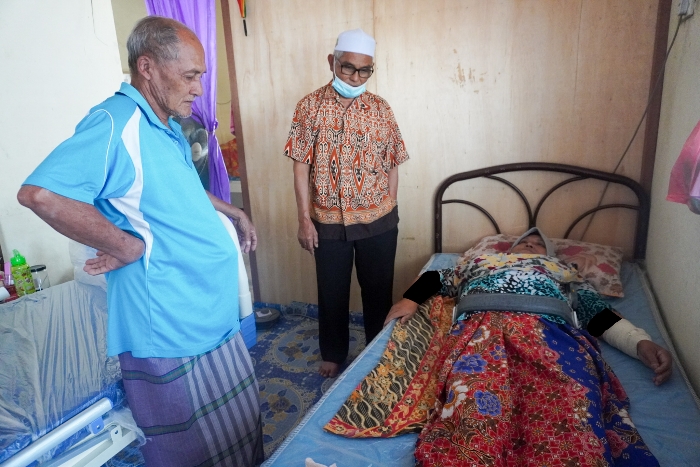 Mangsa Langgar Lari Sebak Terima Katil Wakaf