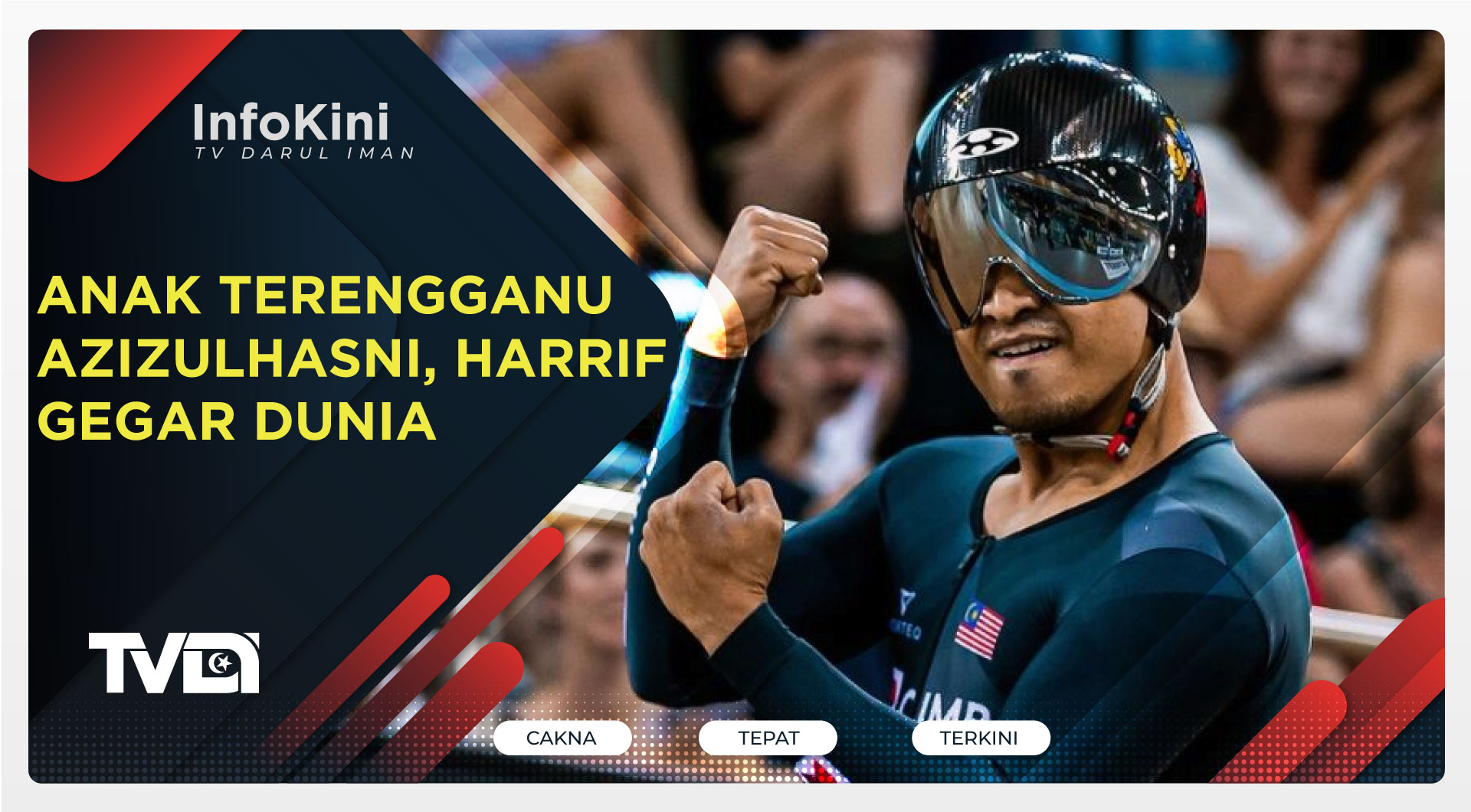 Anak Terengganu Azizulhasni, Harrif Gegar Dunia