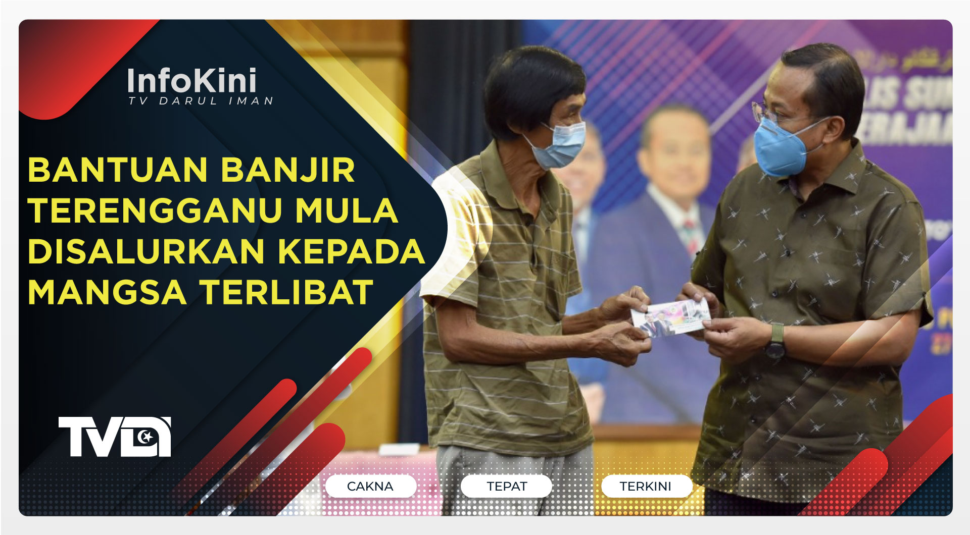 Bantuan Banjir Terengganu Mula Disalurkan Kepada Mangsa Terlibat