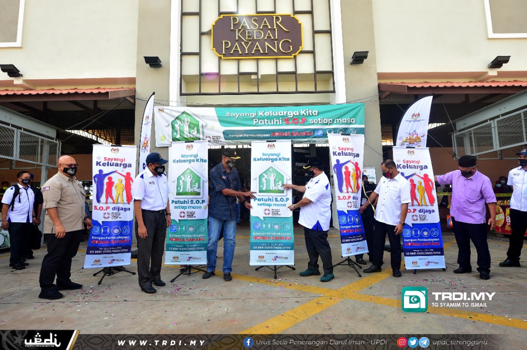 Pasar Payang Lokasi Kempen Budaya Norma Baru COVID-19