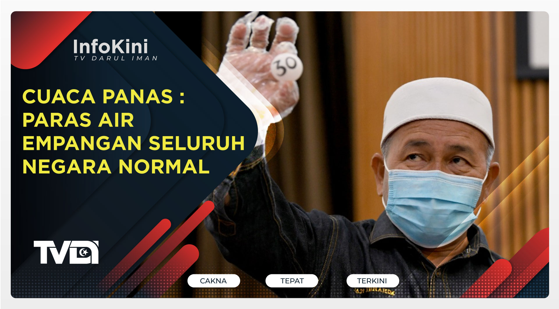 Cuaca Panas : Paras Air Empangan Seluruh Negara Normal