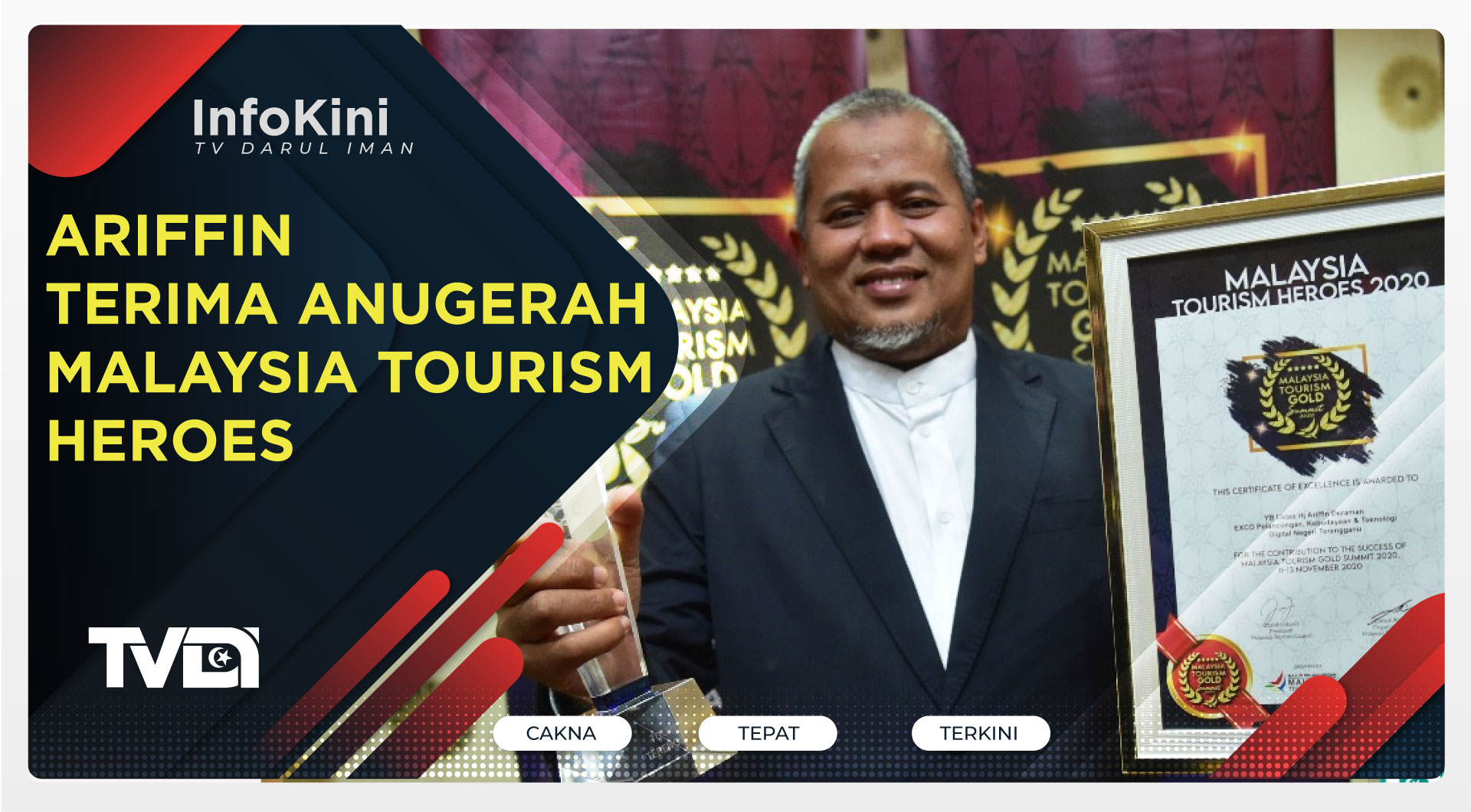 Ariffin terima Anugerah Malaysia Tourism Heroes