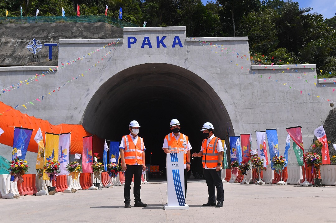 Terowong ECRL Di Terengganu Siap Enam Bulan Awal