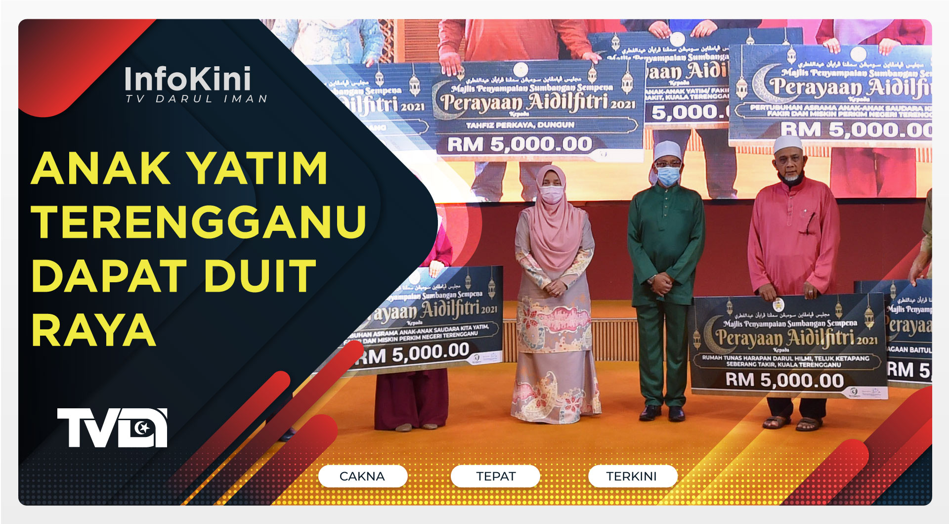 Anak Yatim Terengganu Dapat Duit Raya