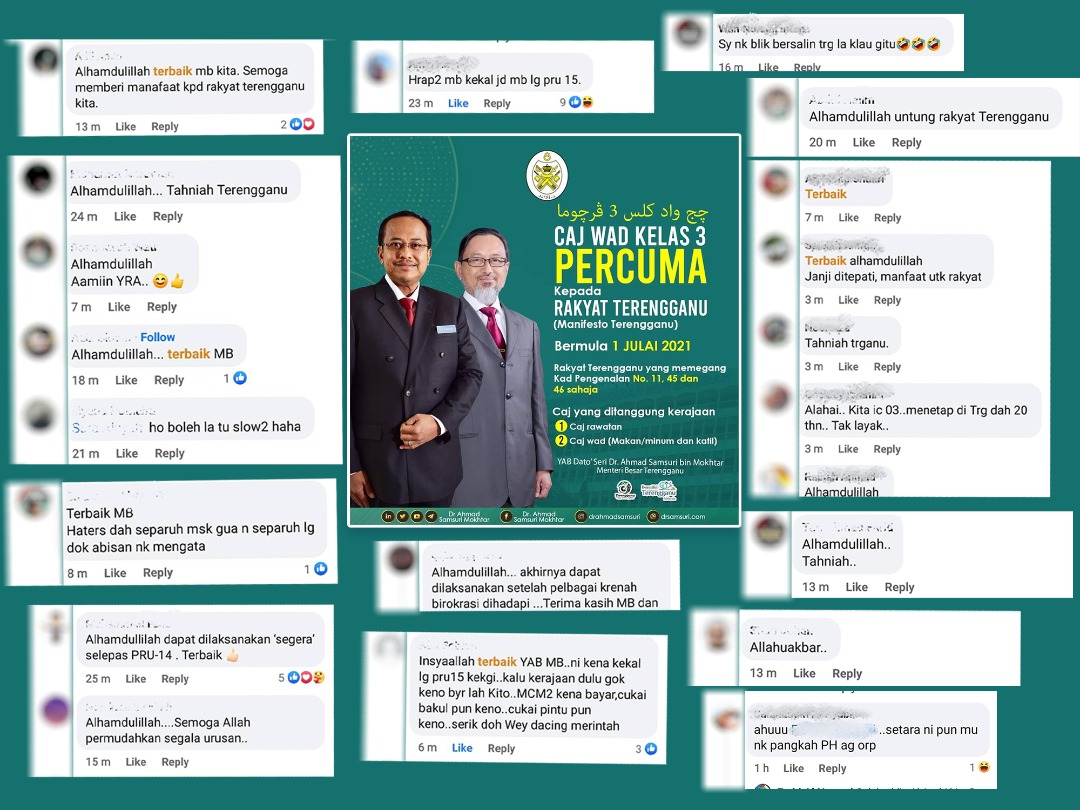 Rakyat Teruja Terengganu Laksana Wad Kelas 3 Percuma