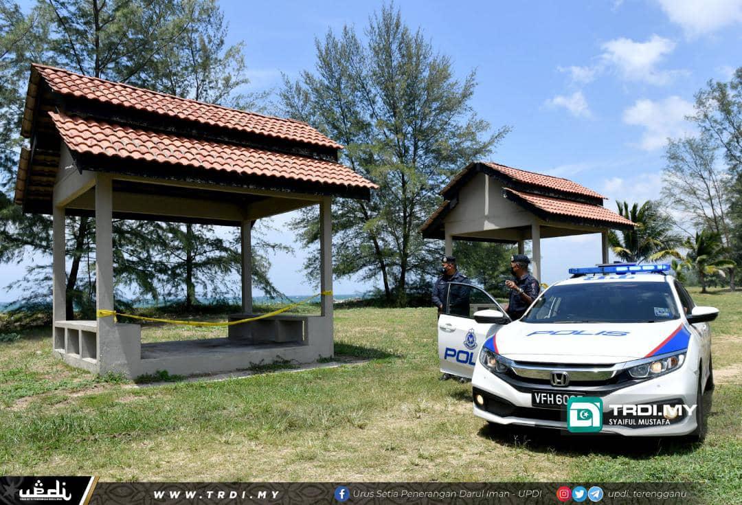 Polis Tutup Laluan Pantai Tok Jembal