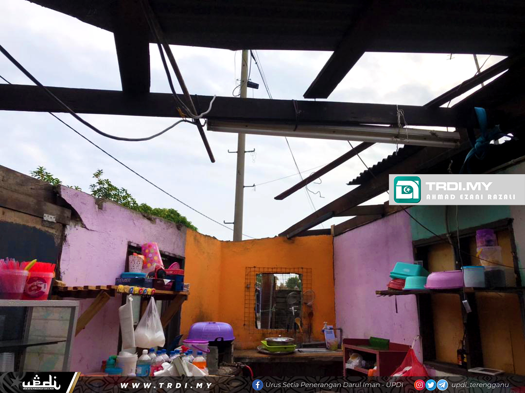 90 Rumah Rosak Akibat Ribut