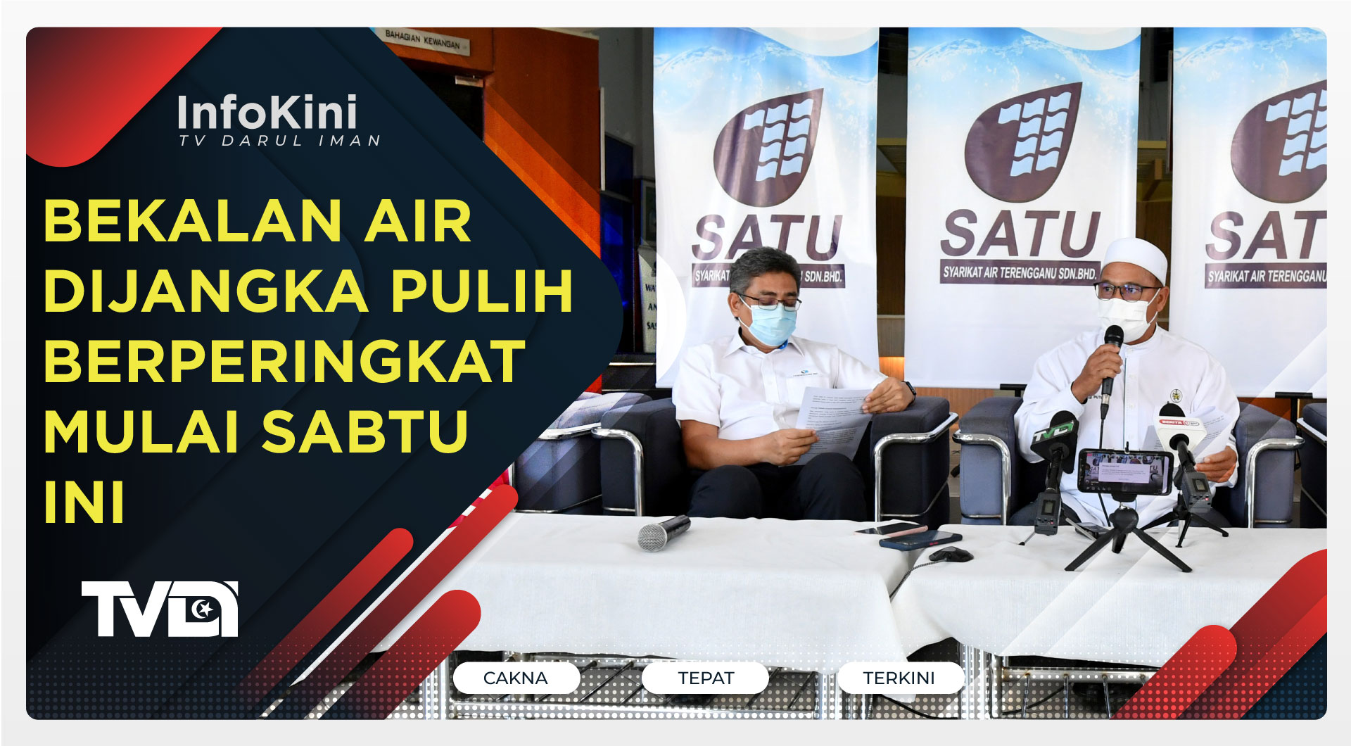 Bekalan Air Dijangka Pulih Berperingkat Mulai Sabtu Ini