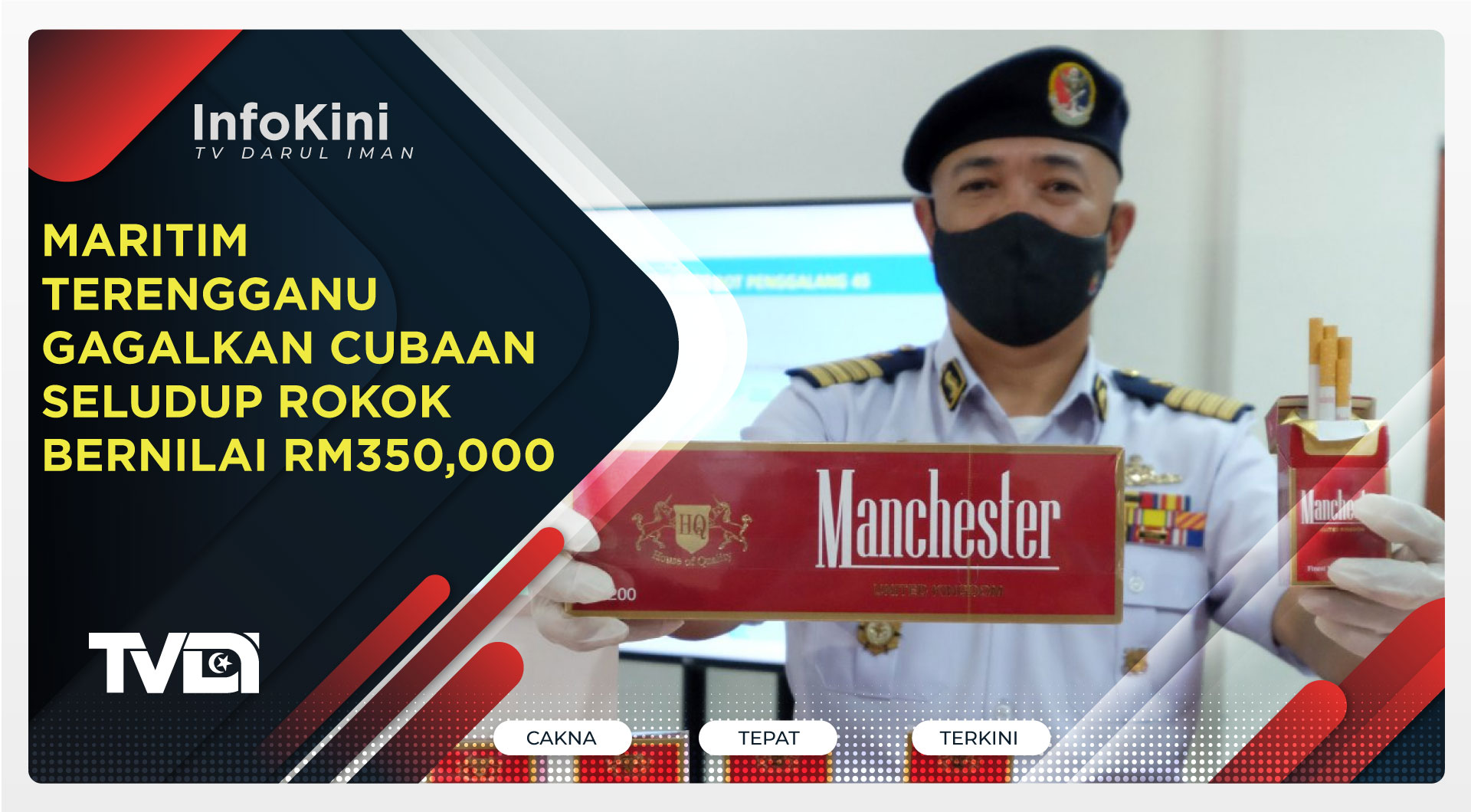 Maritim Terengganu Gagalkan Cubaan Seludup Rokok Bernilai RM350,000