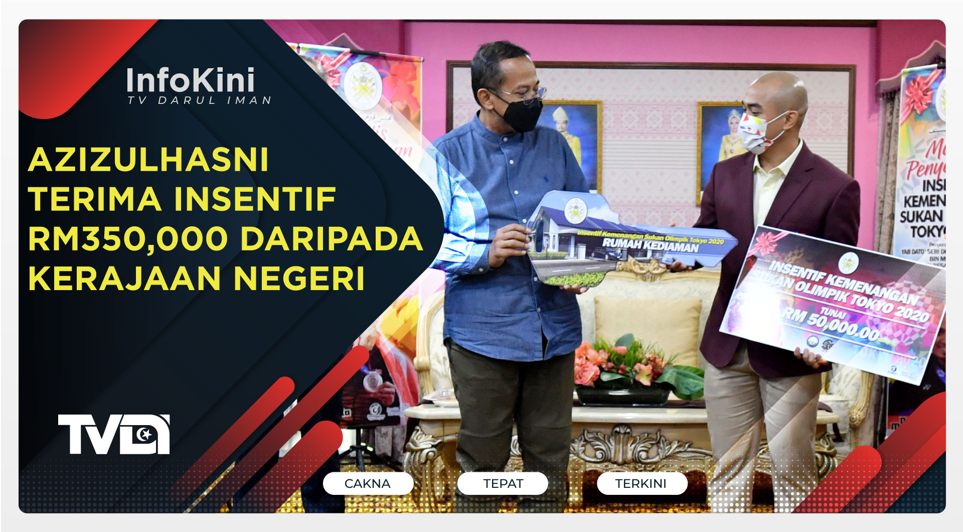 Azizulhasni Terima Insentif RM350,000 Daripada Kerajaan Negeri