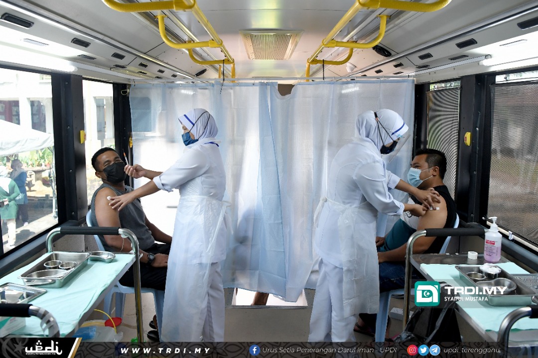 Vaksinasi 'Walk-In' Kini Di 14 PPV Di Terengganu Bermula Ahad Ini