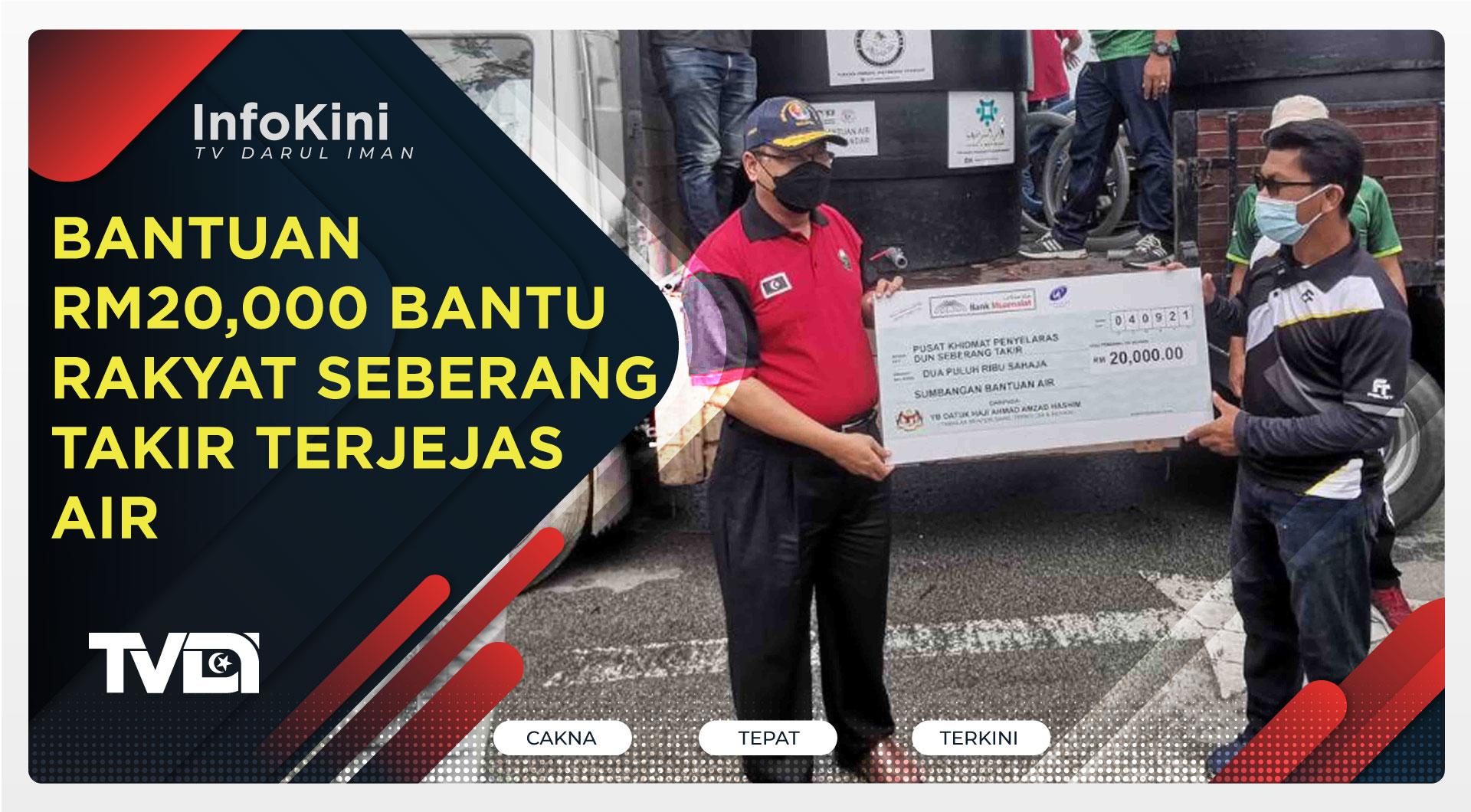 Bantuan RM20,000 Bantu Rakyat Seberang Takir Terjejas Air