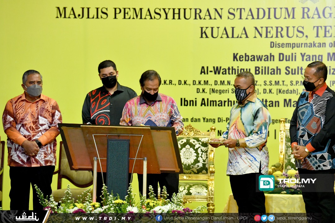 KDYMM Sultan Mizan Perkenan Permasyhuran Stadium Ragbi Tengku Muhammad Ismail