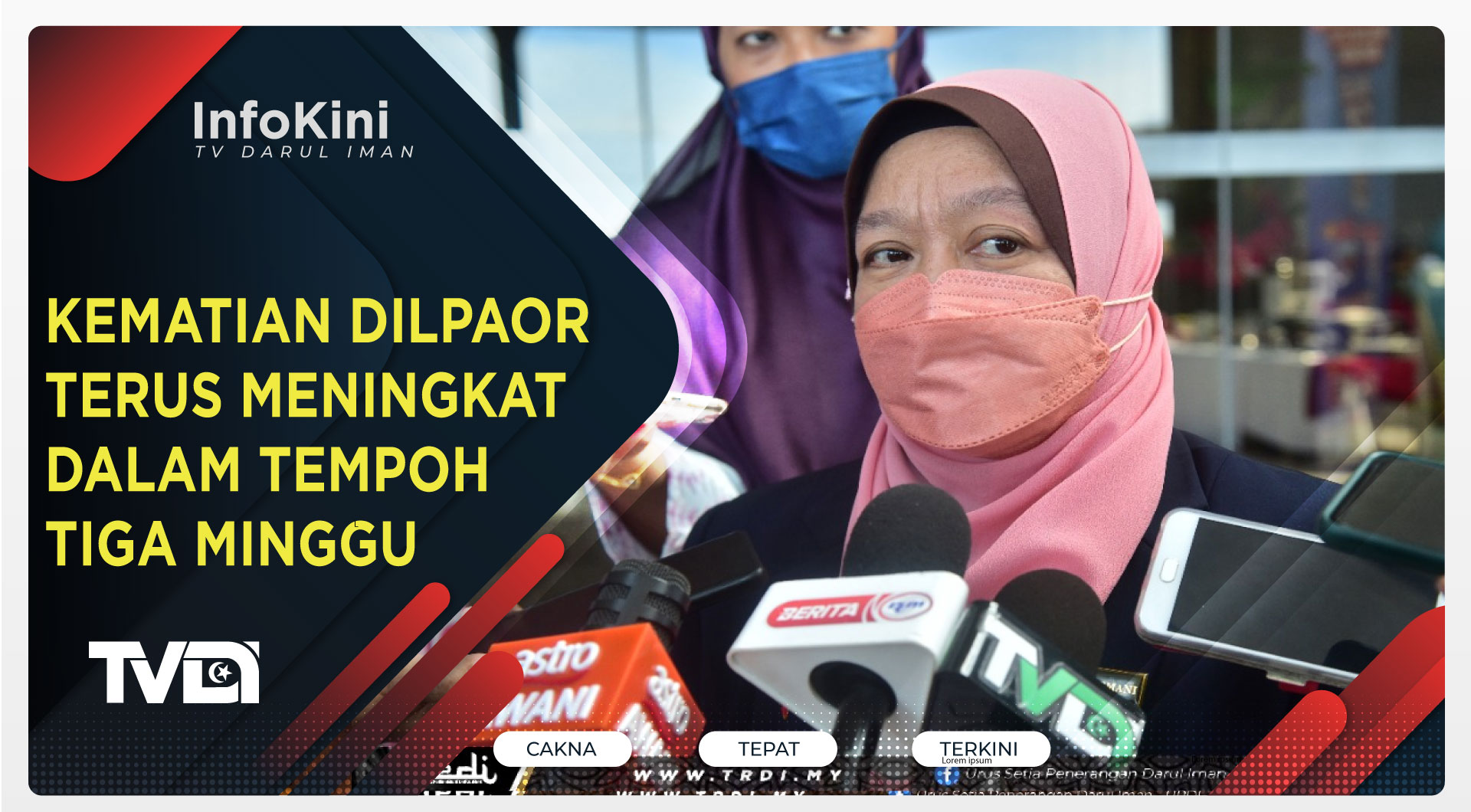 KEMATIAN DILPAOR TERUS MENINGKAT DALAM TEMPOH TIGA MINGGU