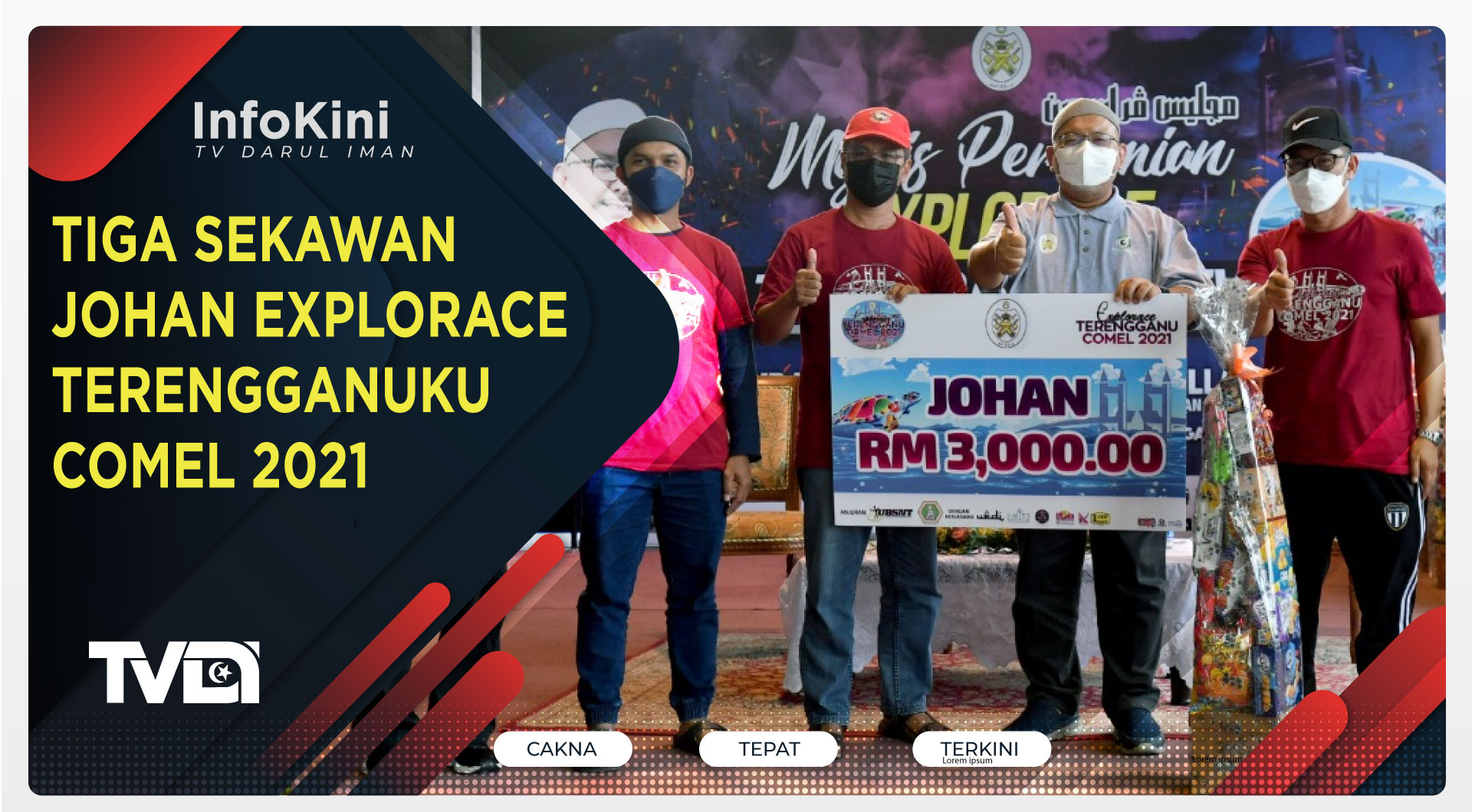 Tiga Sekawan Johan Explorace Terengganuku Comel 2021
