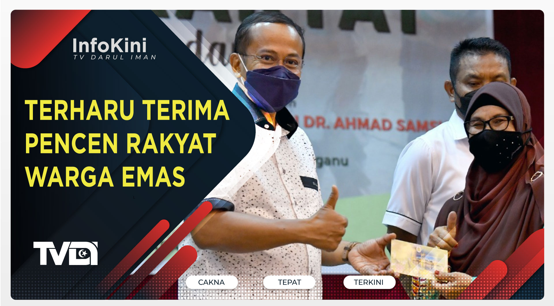 Terharu Terima Pencen Rakyat Warga Emas