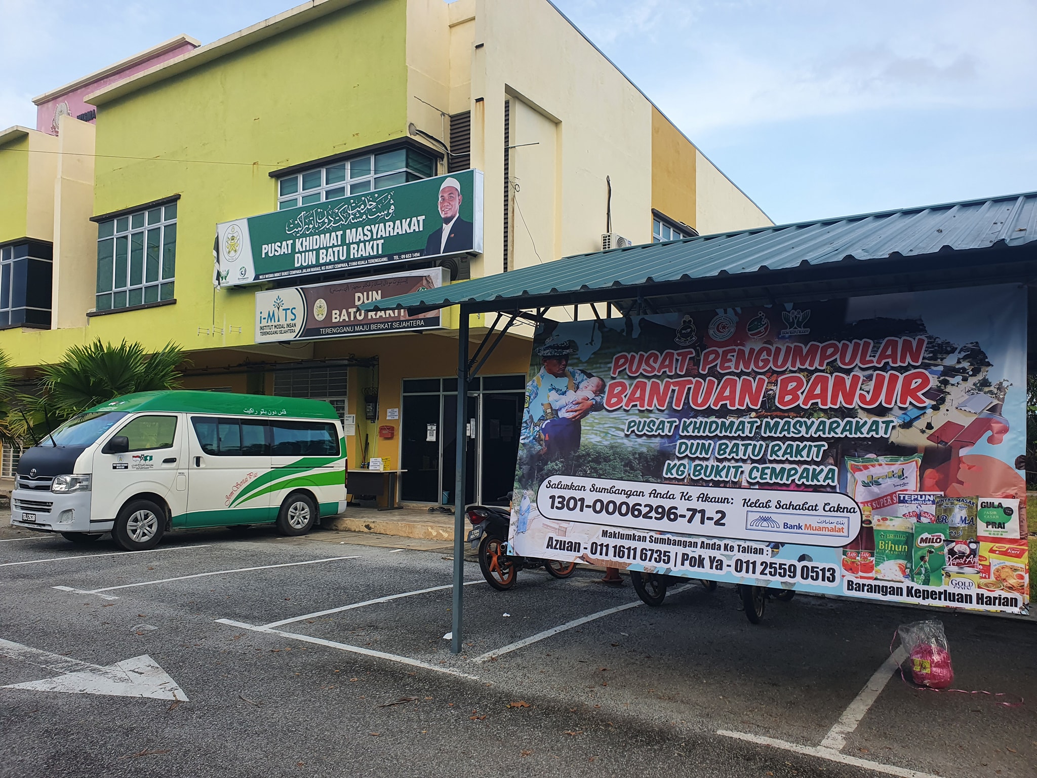 Khidmat Malaysia Batu Rakit Buka Pusat Pengumpulan Bantuan Banjir