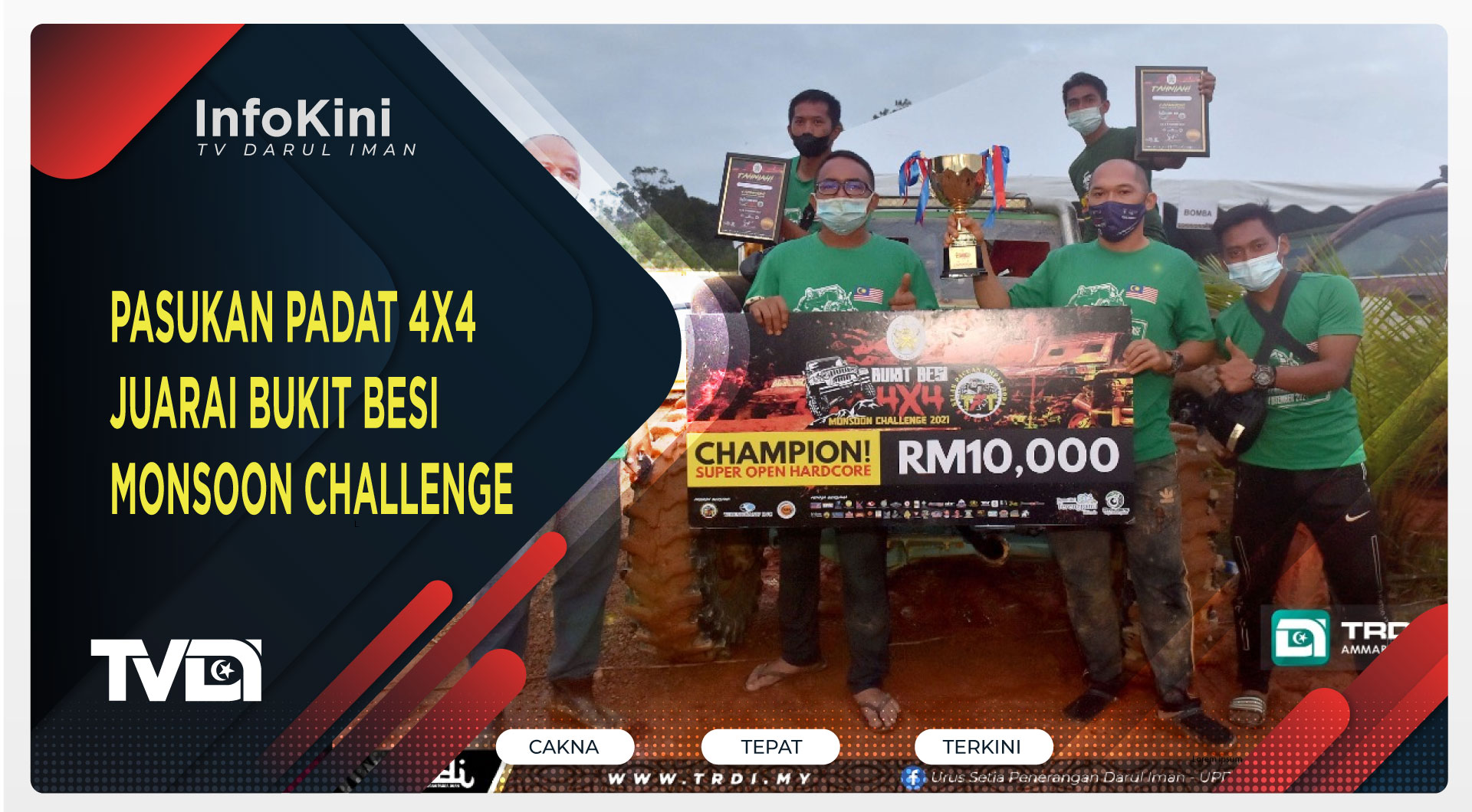 Pasukan Padat 4x4 Juarai Bukit Besi Monsoon Challenge