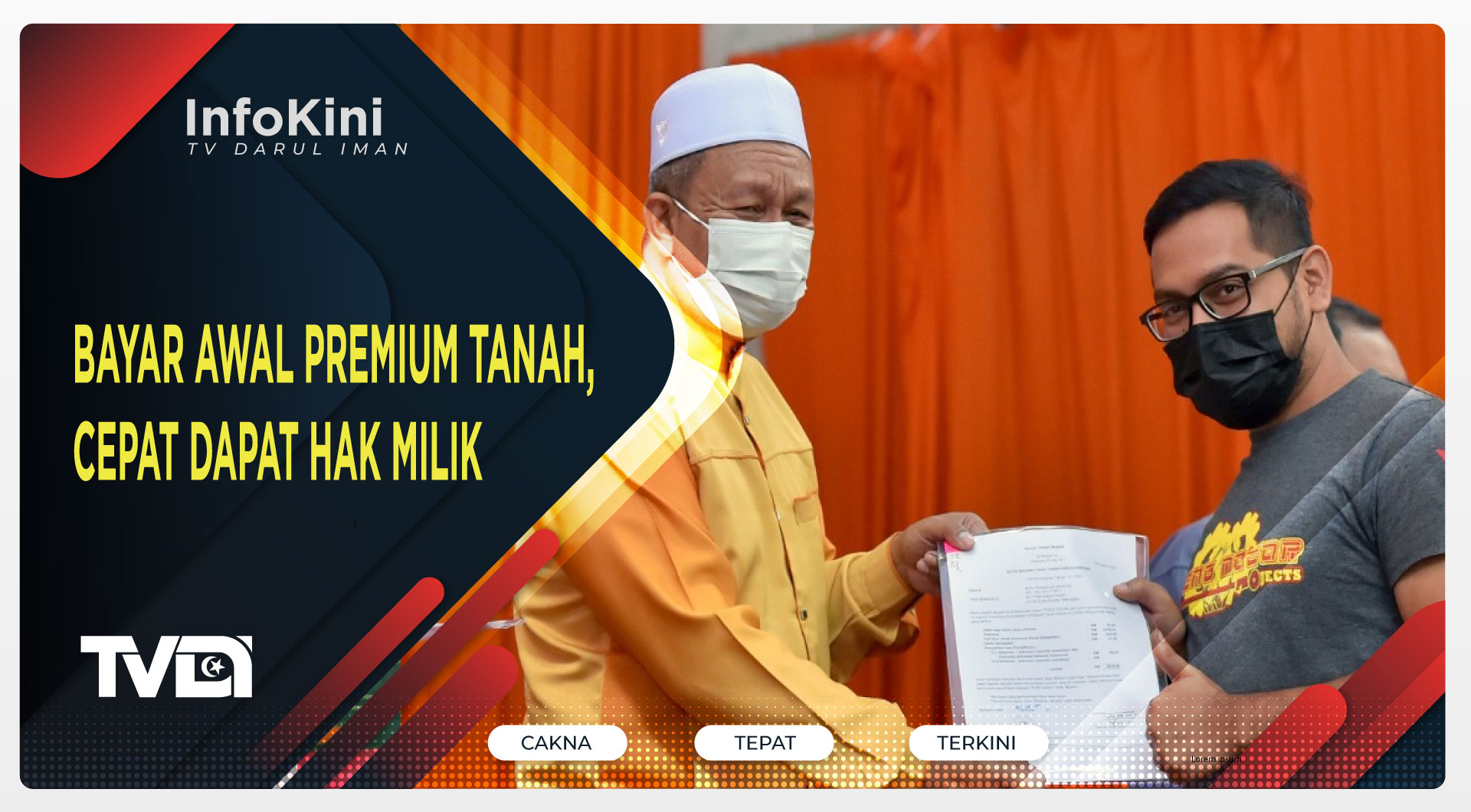 Bayar Awal Premium Tanah, Cepat Dapat Hak Milik