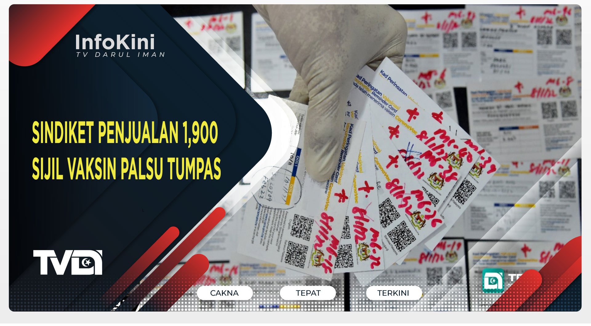 Sindiket Penjualan 1,900 Sijil Vaksin Palsu Tumpas