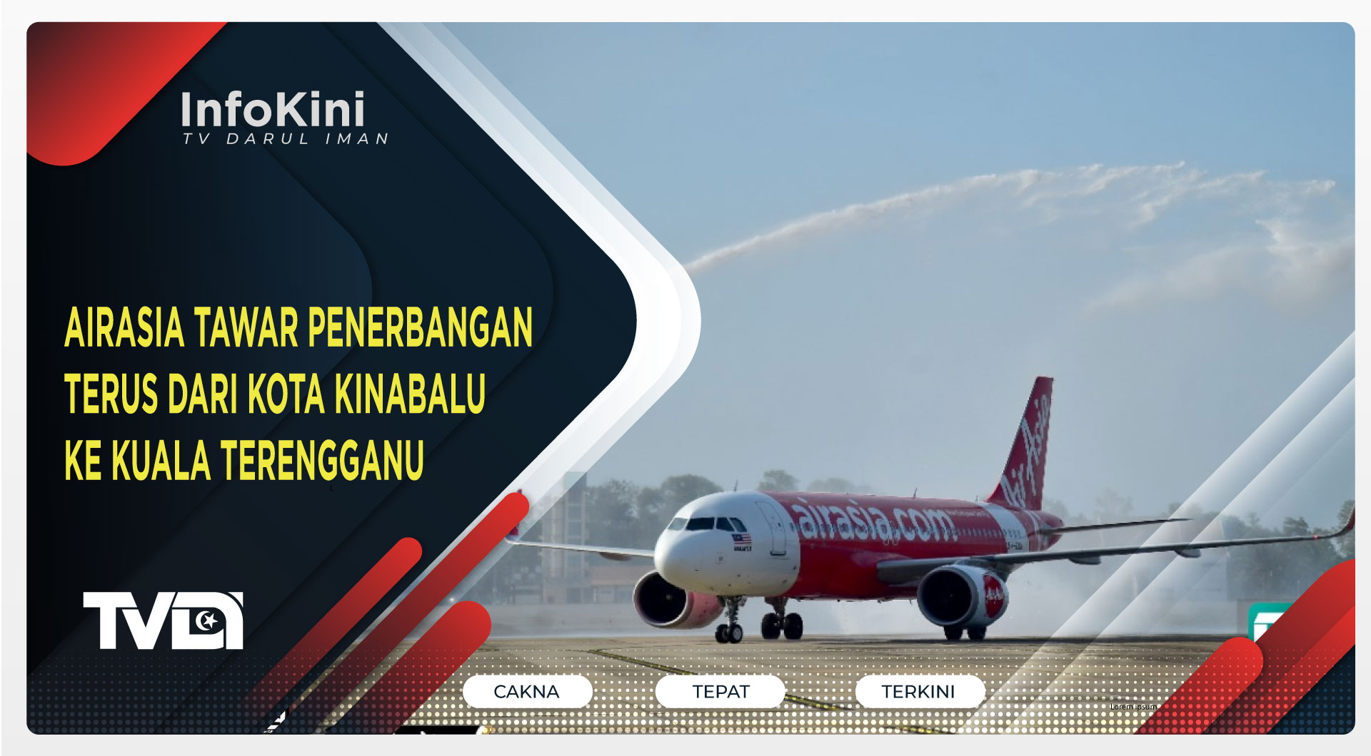 AirAsia Tawar Penerbangan Terus Dari Kota Kinabalu Ke Kuala Terengganu