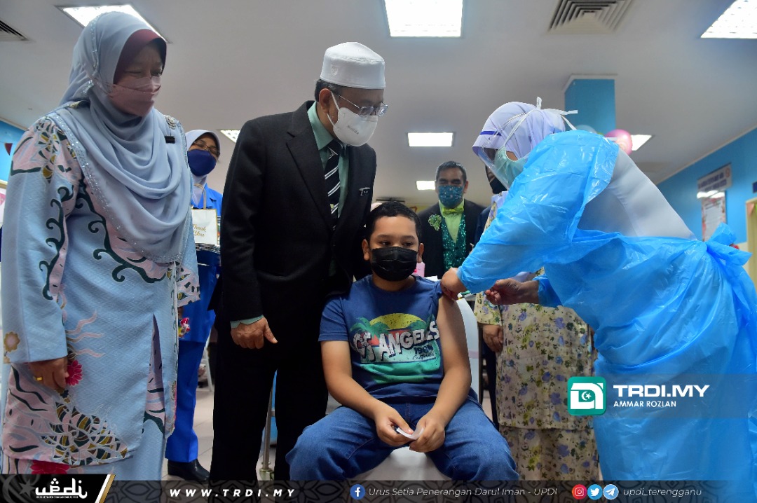 21,901 Kanak-Kanak Terengganu Daftar Vaksin Covid-19