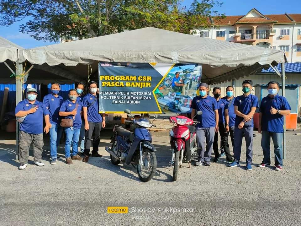 PSMZA Baik Pulih 50 Motosikal Mangsa Banjir