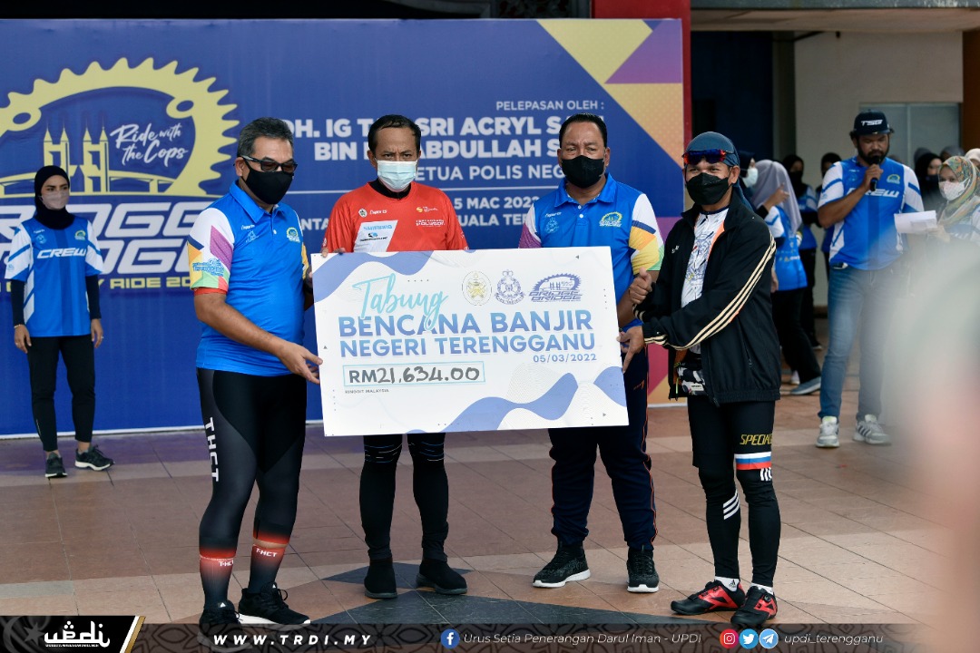 Kayuhan Amal PDRM Kutip Lebih RM21 Ribu Untuk Mangsa Banjir