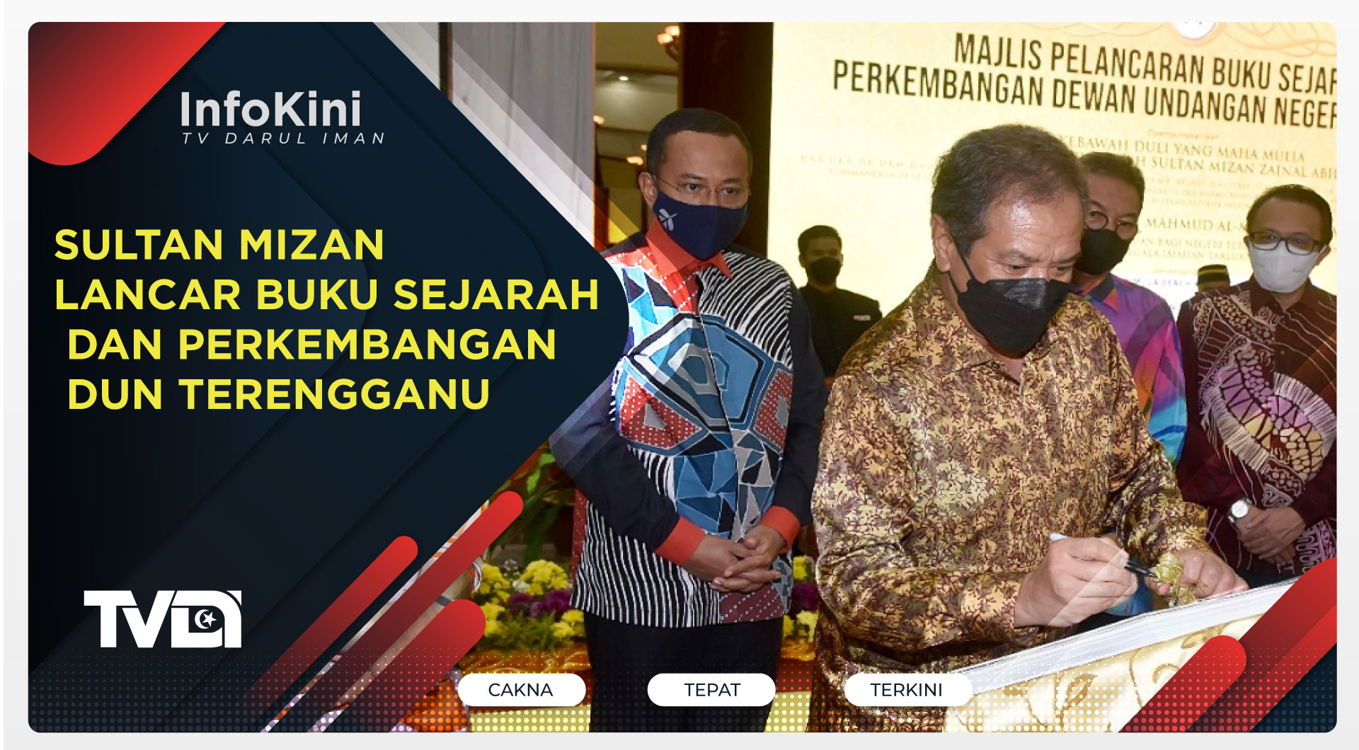 Sultan Mizan Lancar Buku Sejarah Dan Perkembangan DUN Terengganu