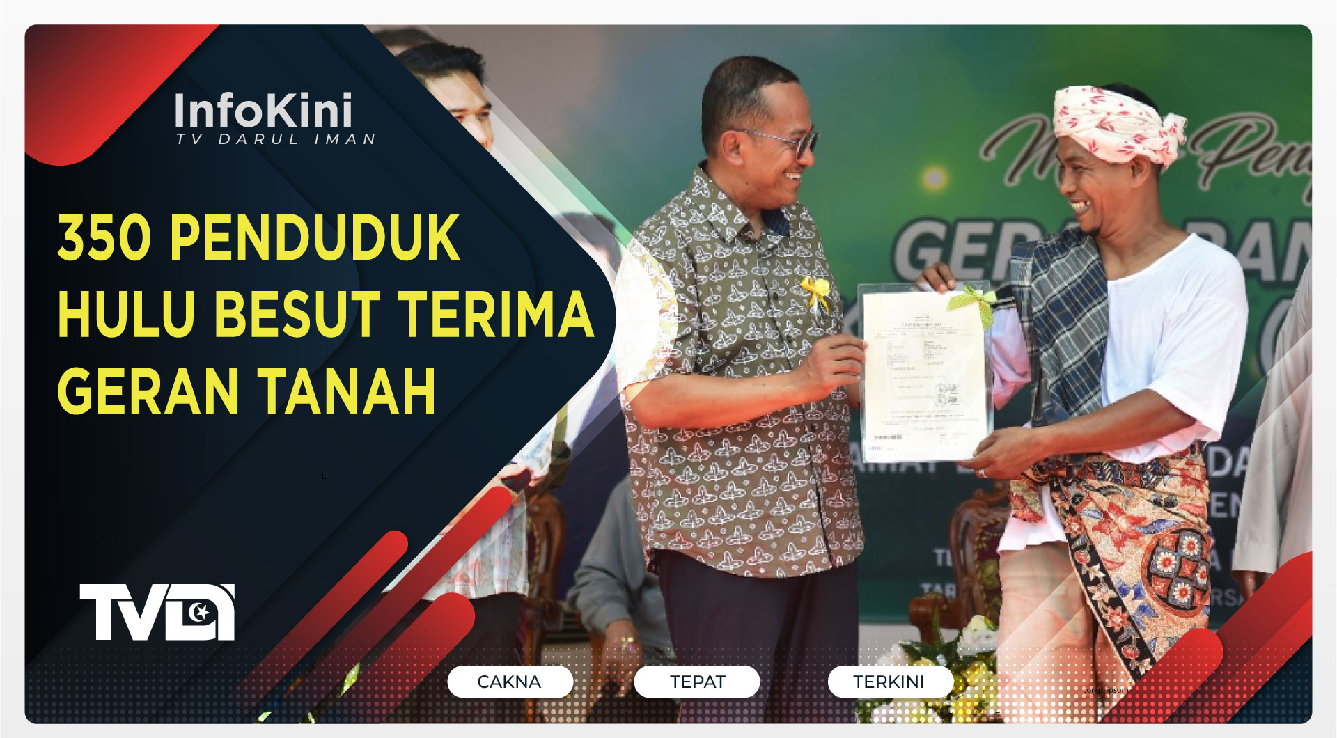 350 Penduduk Hulu Besut Terima Geran Tanah