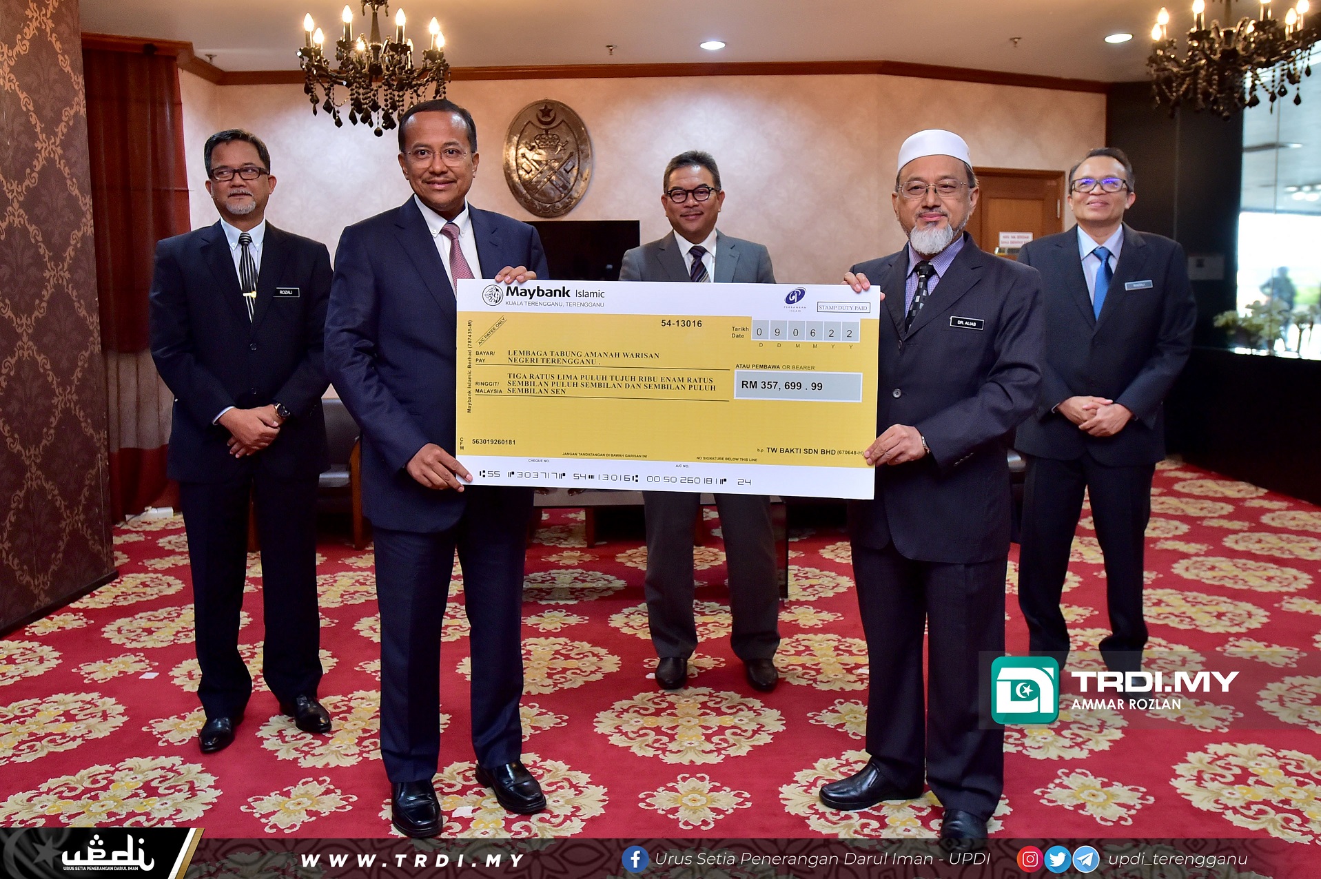 TW Bakti Serah Dividen RM357,699.99 Kepada LTAWNT