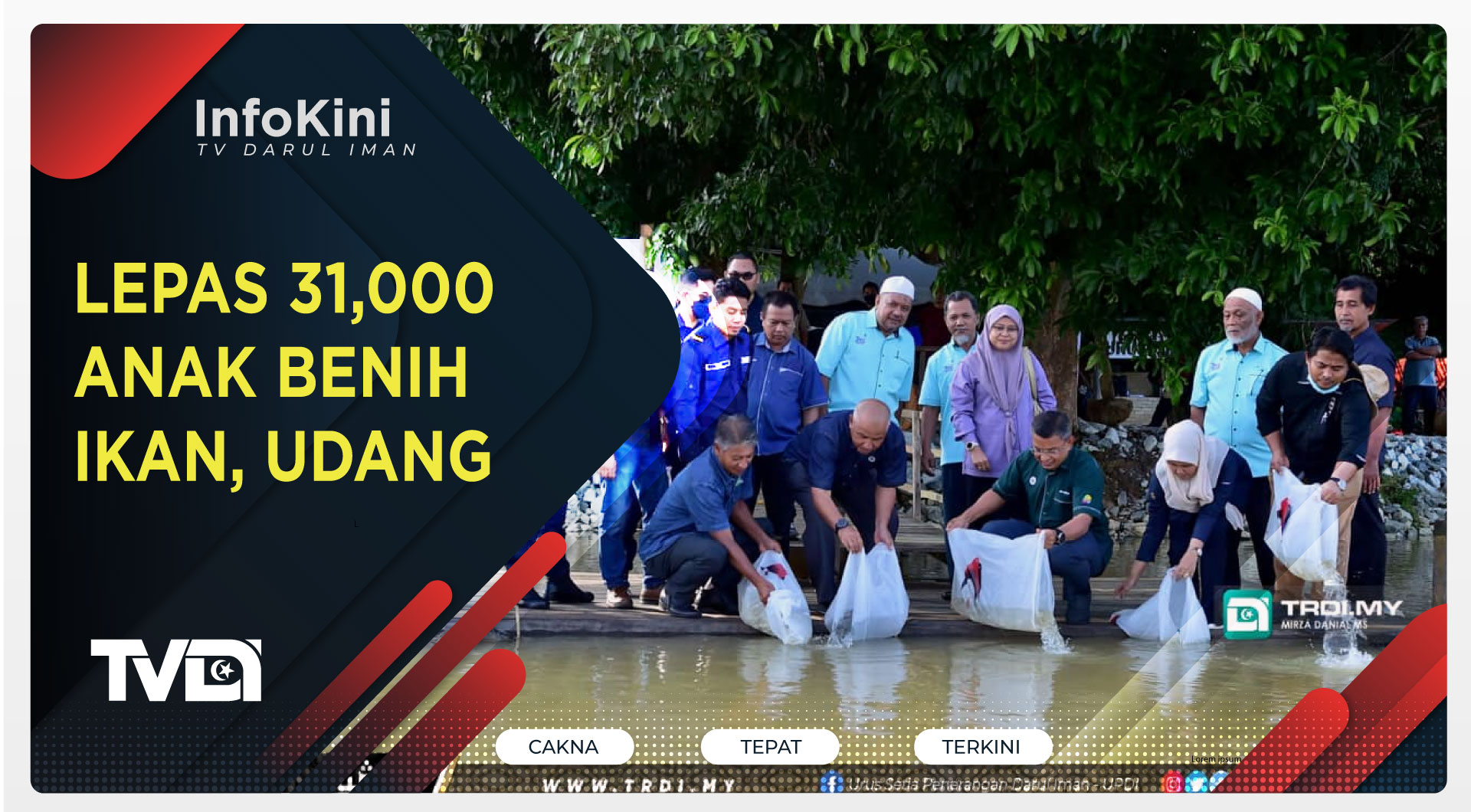 Lepas 31,000 Anak Benih Ikan, Udang