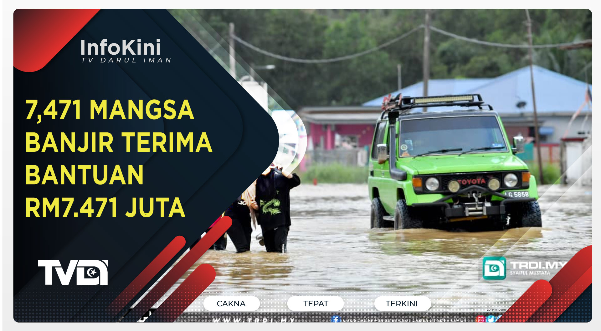 7,471 Mangsa Banjir Terima Bantuan RM7.471 Juta