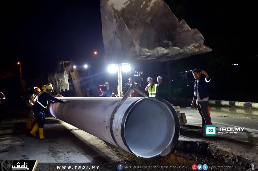 Operasi Naik Taraf Perbekalan Air Marang Rancak Berjalan