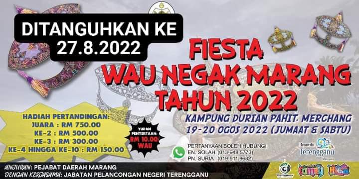Fiesta Wau Negak Marang Ditangguhkan
