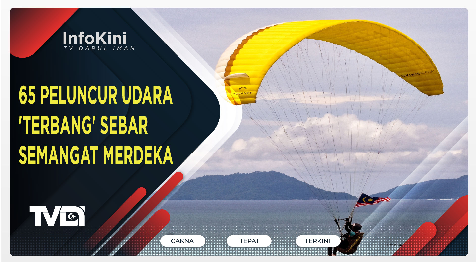 65 Peluncur Udara 'Terbang' Sebar Semangat Merdeka