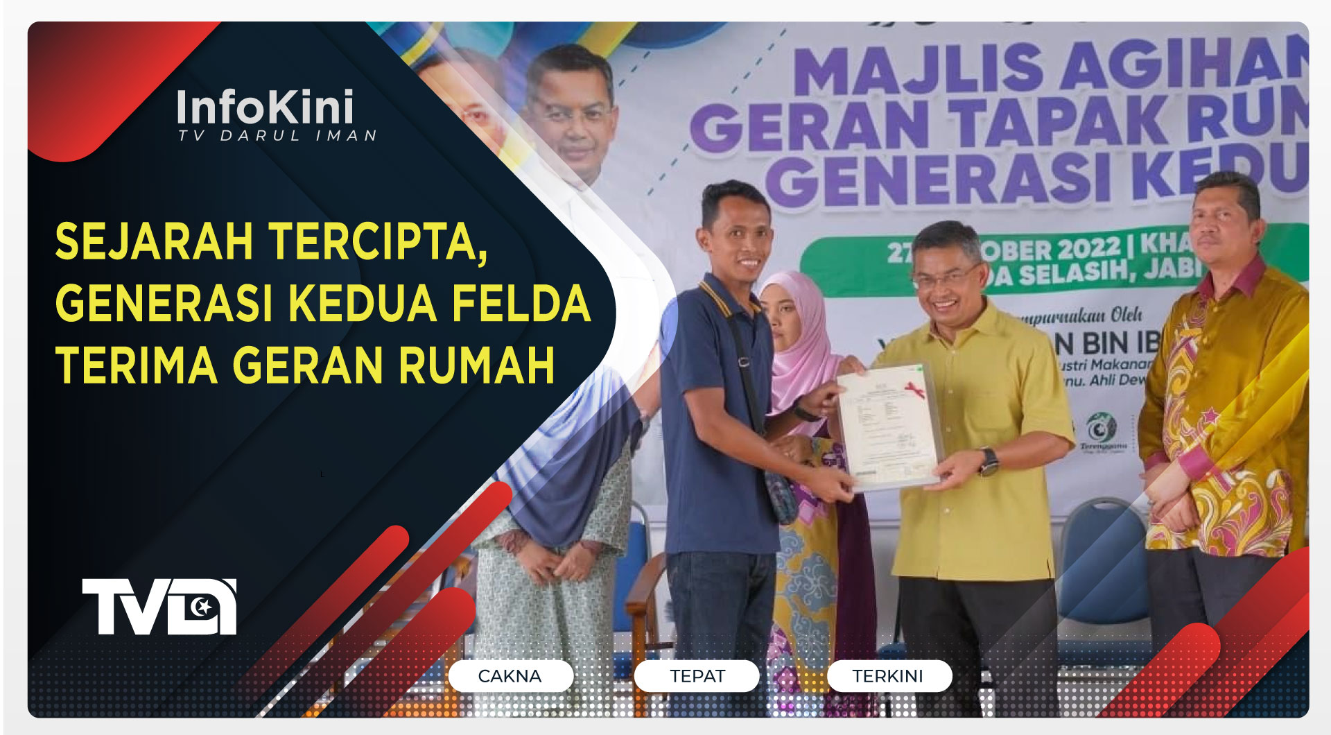 Sejarah Tercipta, Generasi Kedua Felda Terima Geran Rumah