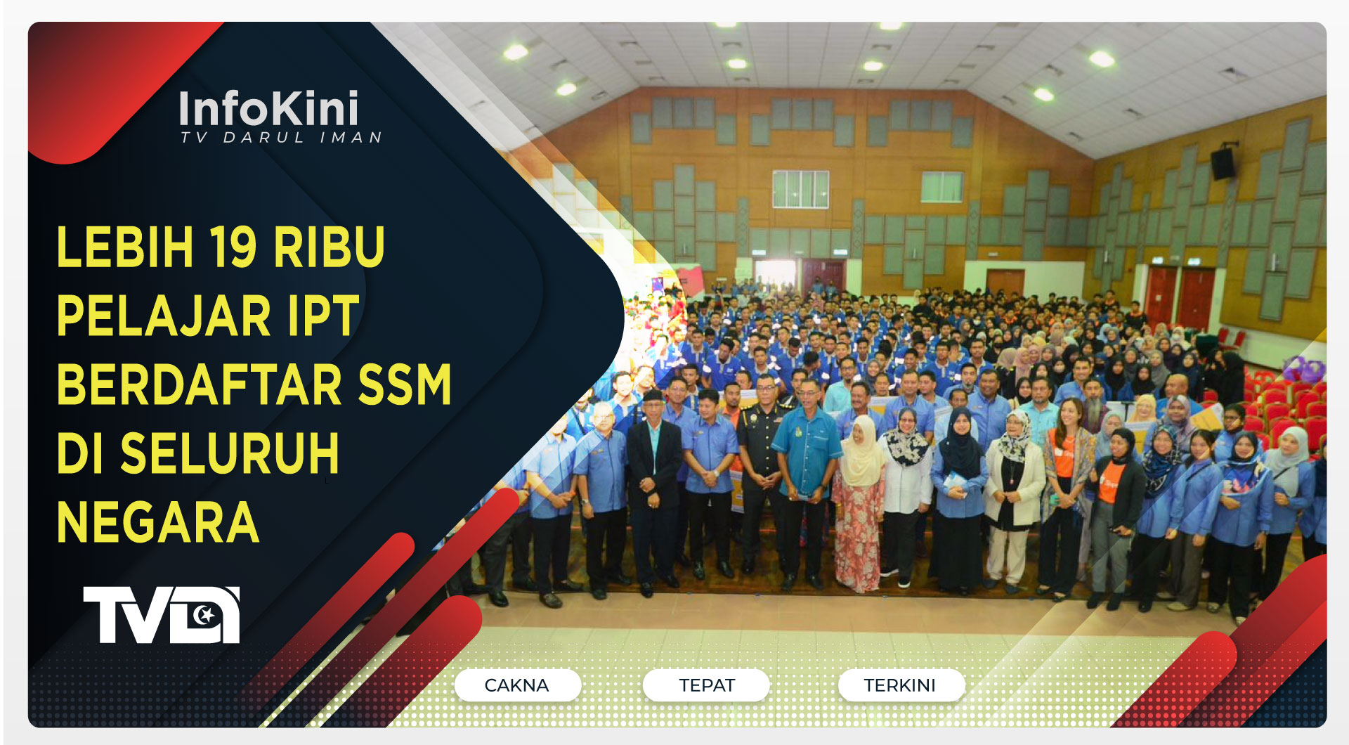 Lebih 19 Ribu Pelajar IPT Berdaftar SSM Di Seluruh Negara