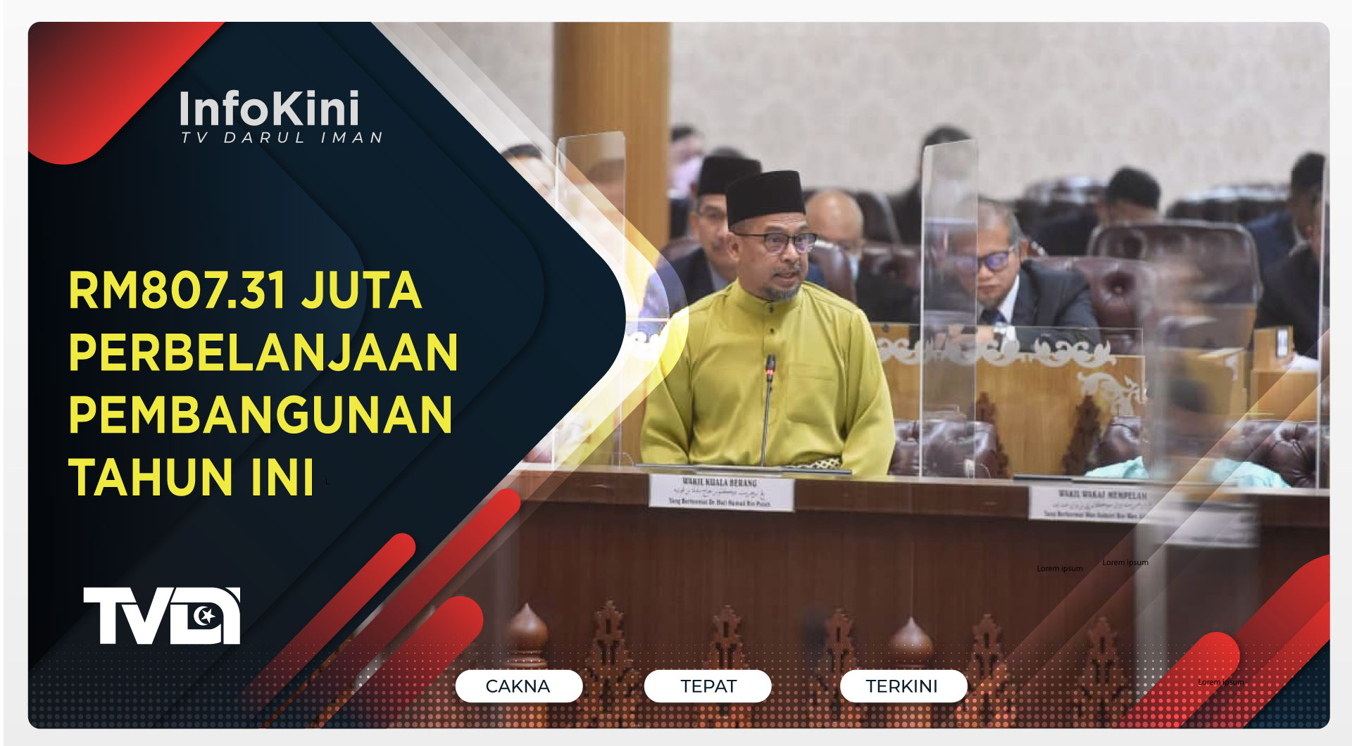 RM807.31 Juta Perbelanjaan Pembangunan Tahun Ini