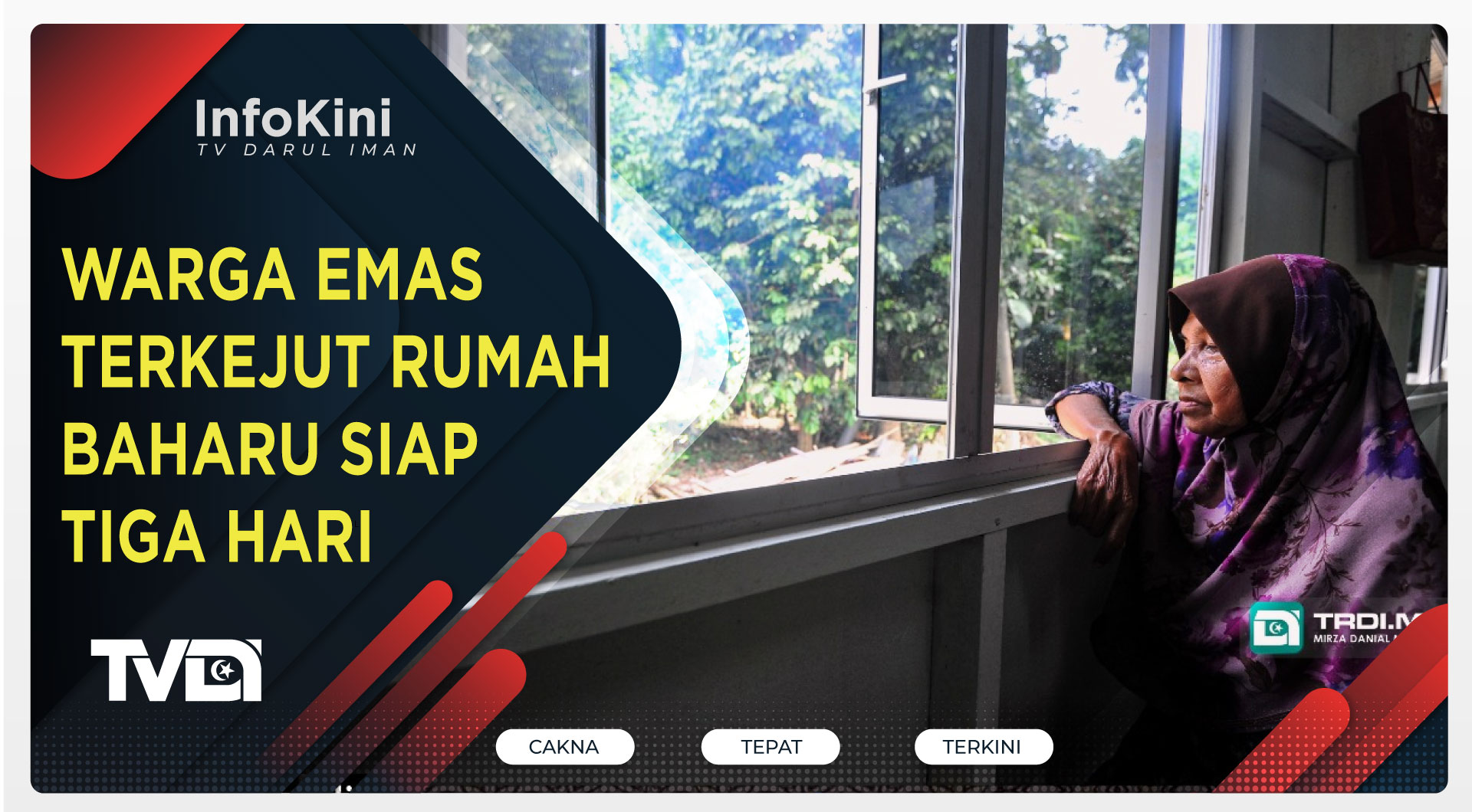 Warga Emas Terkejut Rumah Baharu Siap Tiga Hari