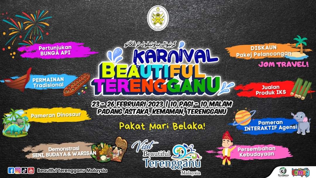 Dijangka 100,000 Pengunjung Hadir ke Karnival Beautiful Terengganu