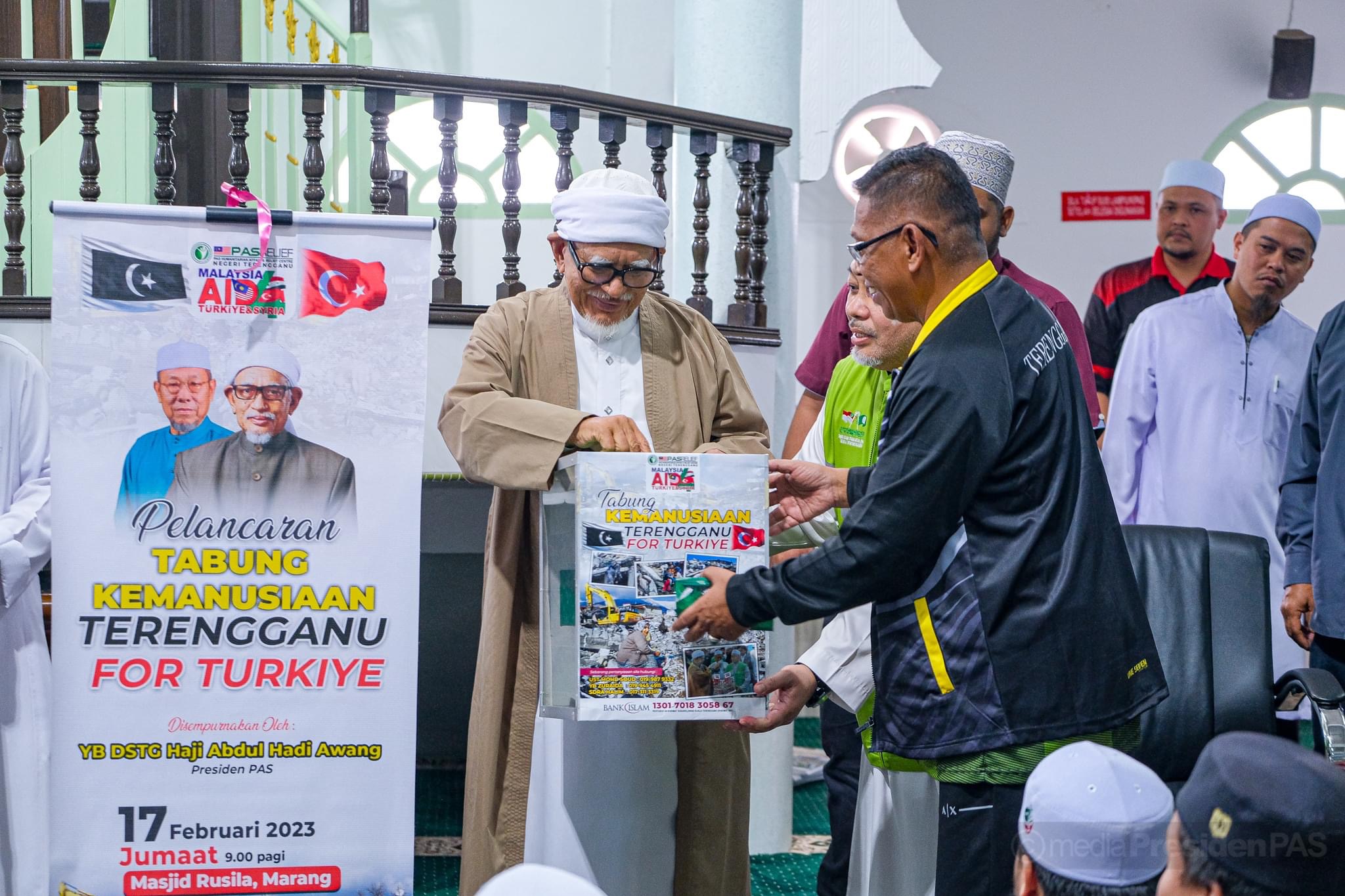 Terengganu Lancar Tabung Kemanusiaan Tukiye, Sasar Kutipan RM500,000